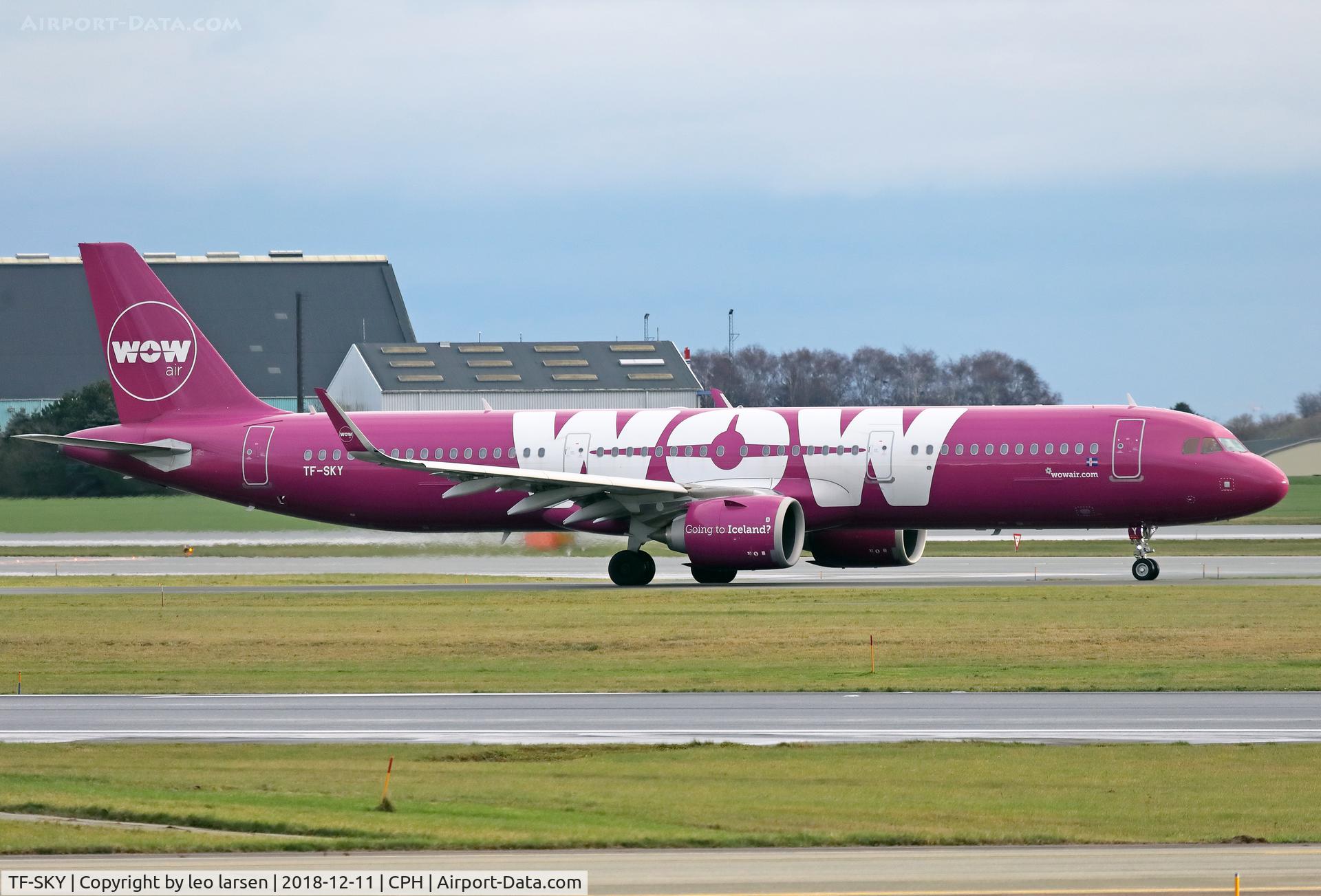 TF-SKY, 2017 Airbus A321-253N C/N 7694, Copenhagen 11.12.2018