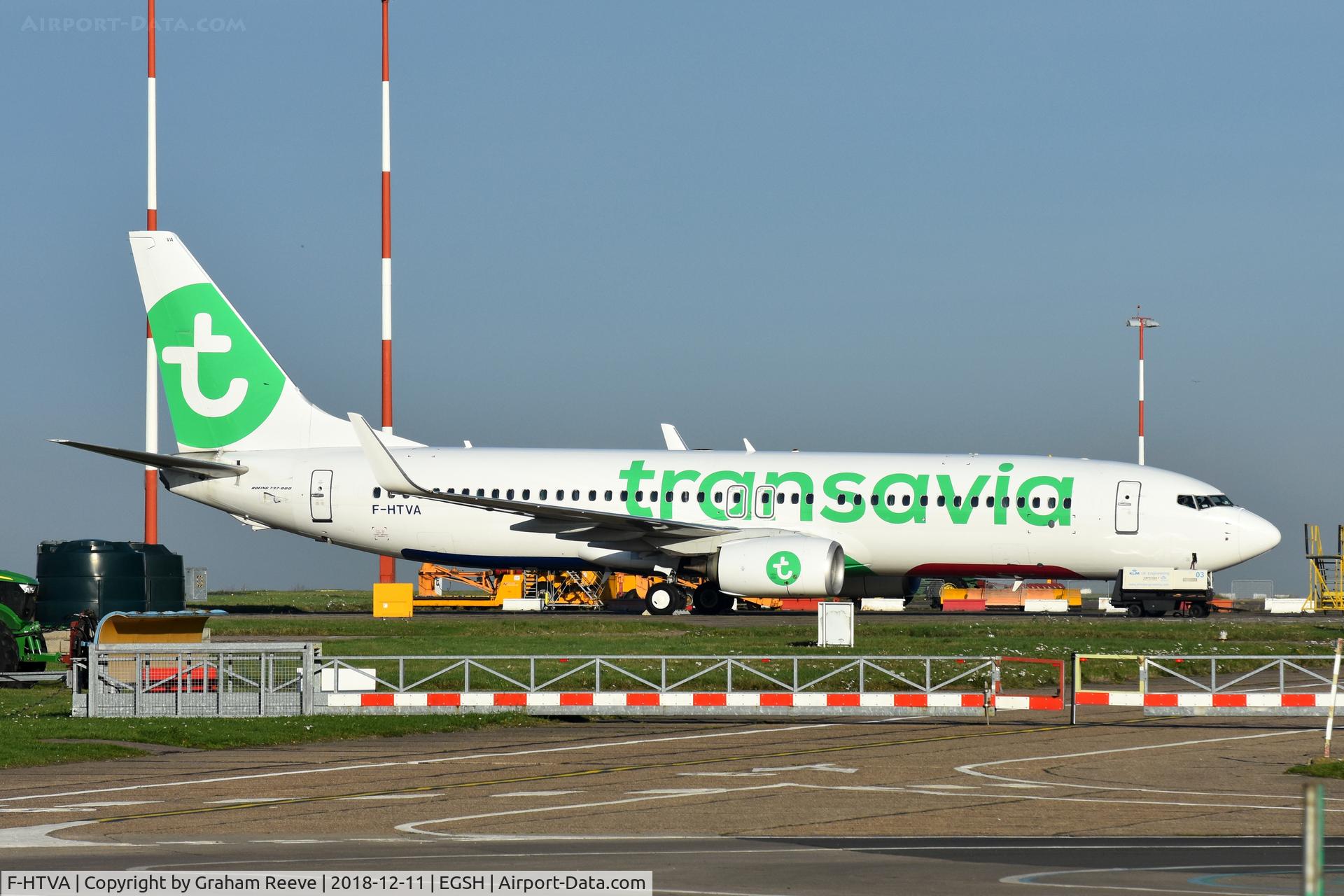 F-HTVA, 2015 Boeing 737-8K2 C/N 62158, Parked at Norwich.