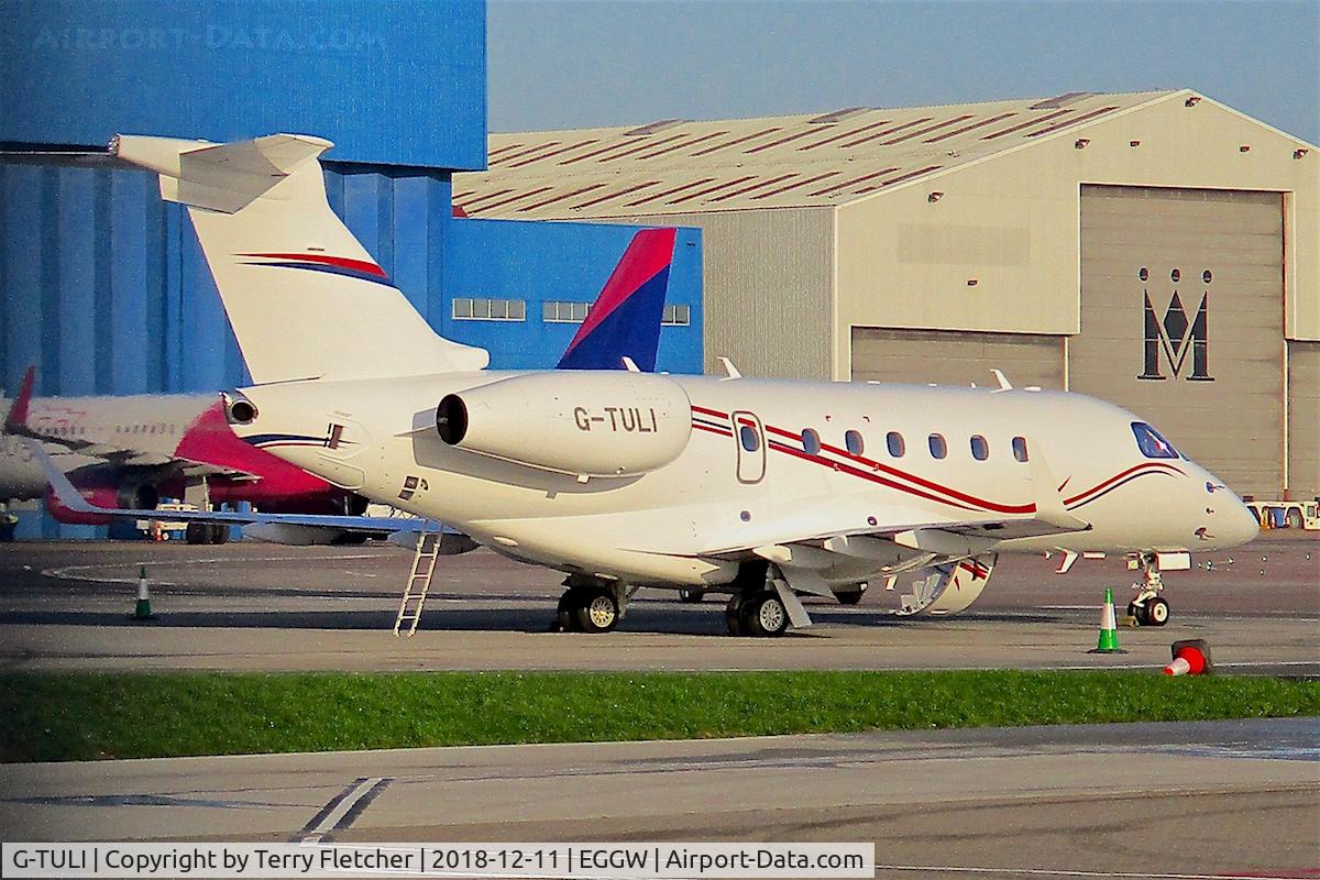 G-TULI, 2015 Embraer EMB-550 Legacy 500 C/N 55000031, at Luton