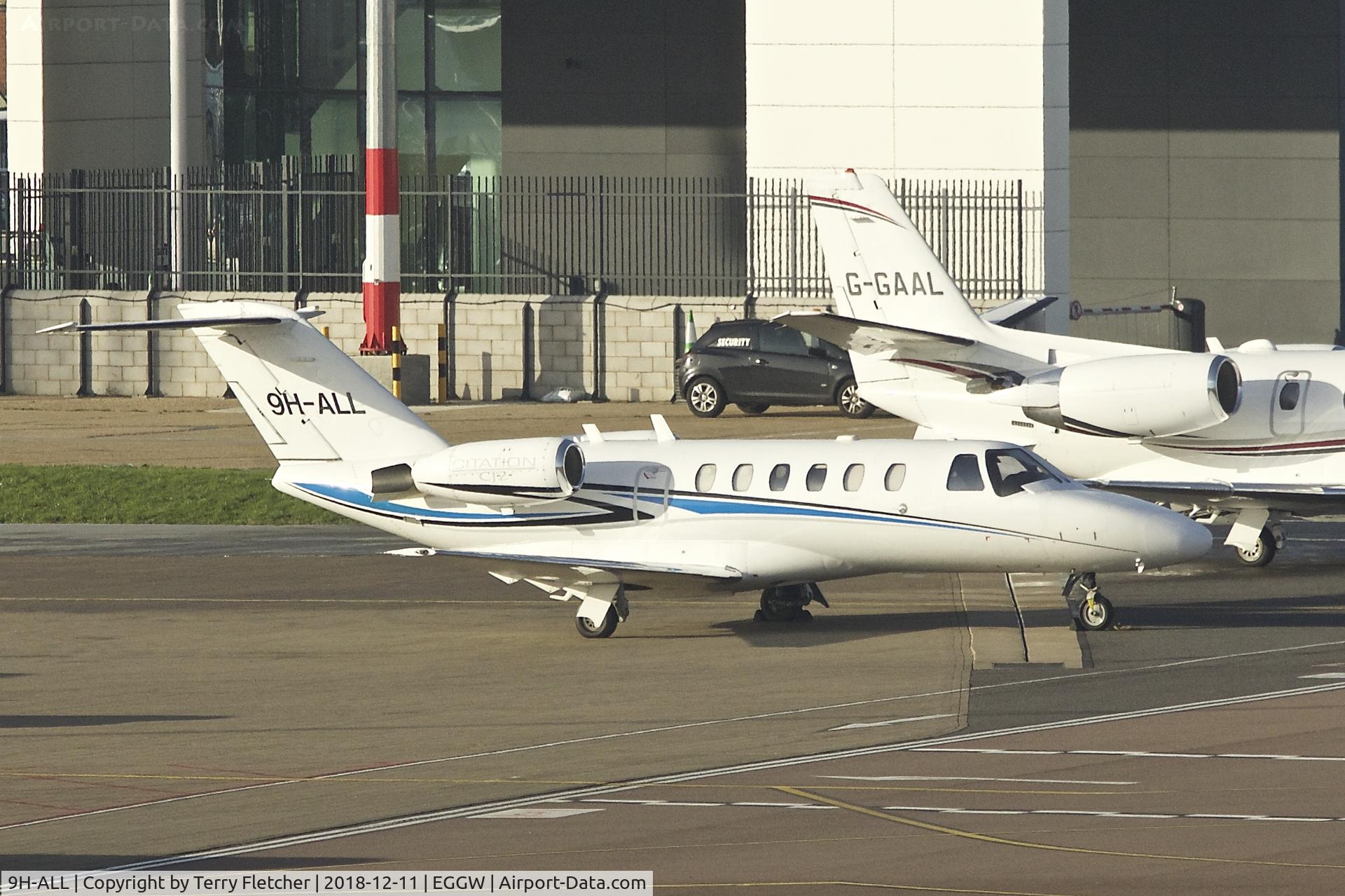 9H-ALL, 2000 Cessna 525A CitationJet CJ2 C/N 525A-0005, At Luton