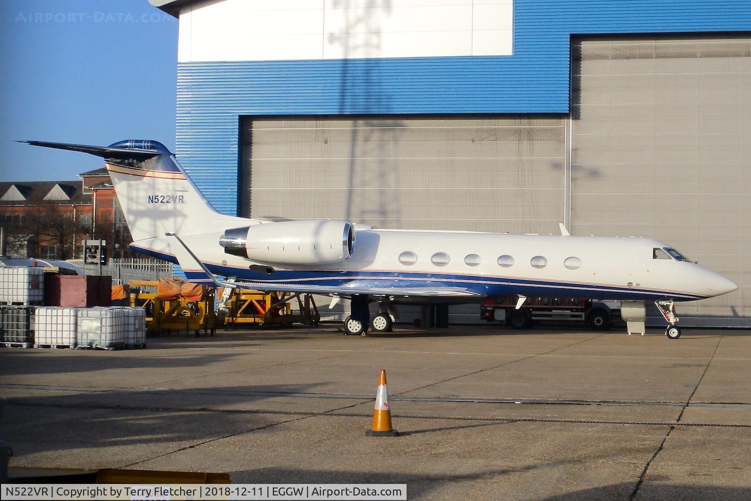 N522VR, Gulfstream Aerospace 4 C/N 1102, At Luton
