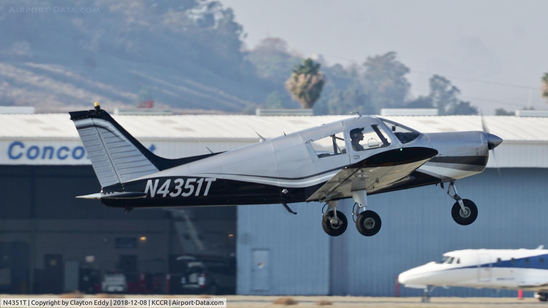 N4351T, 1971 Piper PA-28-140 C/N 28-7225155, Buchanan Field Concord California 2018.