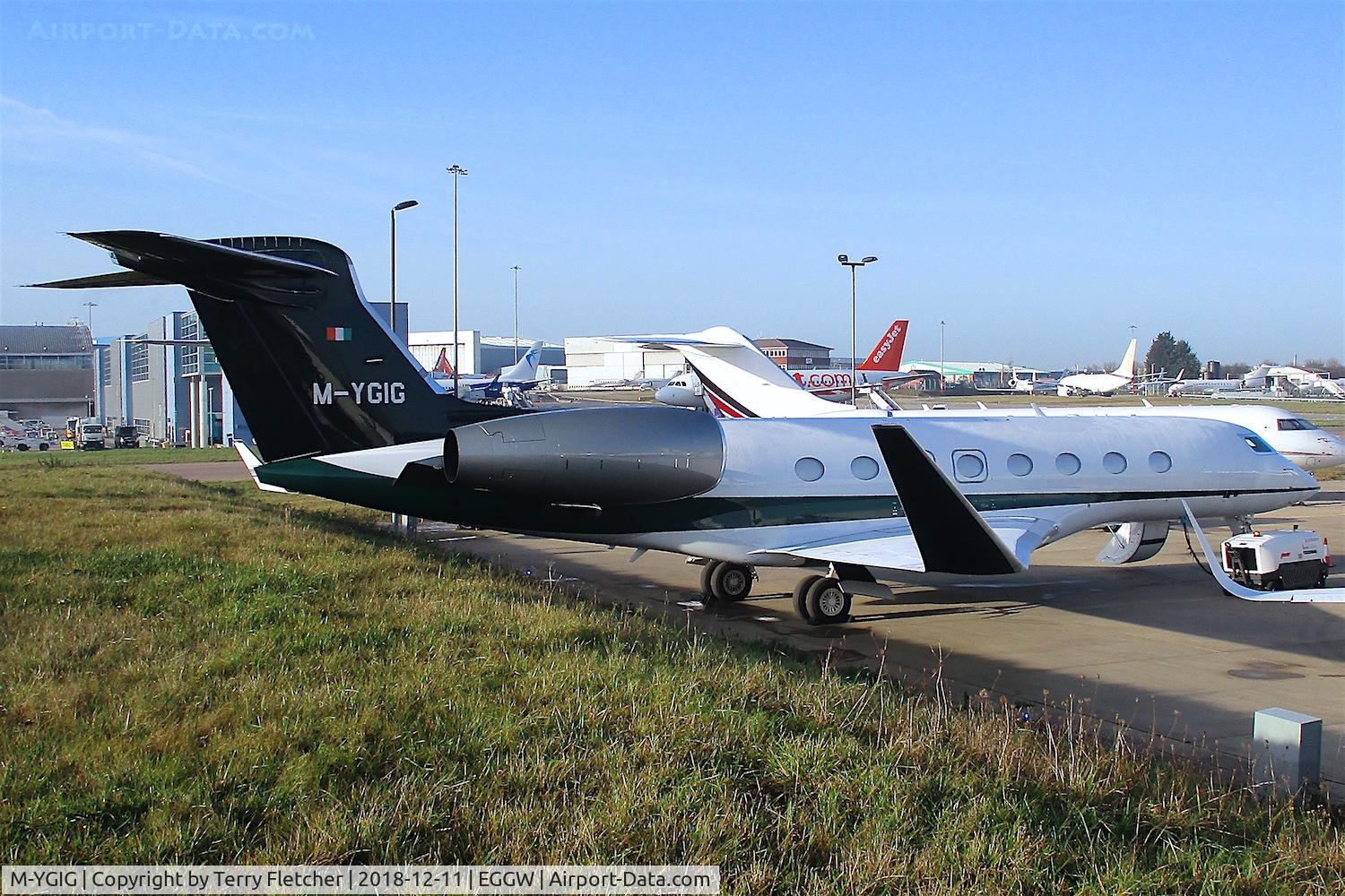 M-YGIG, 2017 Gulfstream G-VI (G650ER) C/N 6305, At Luton