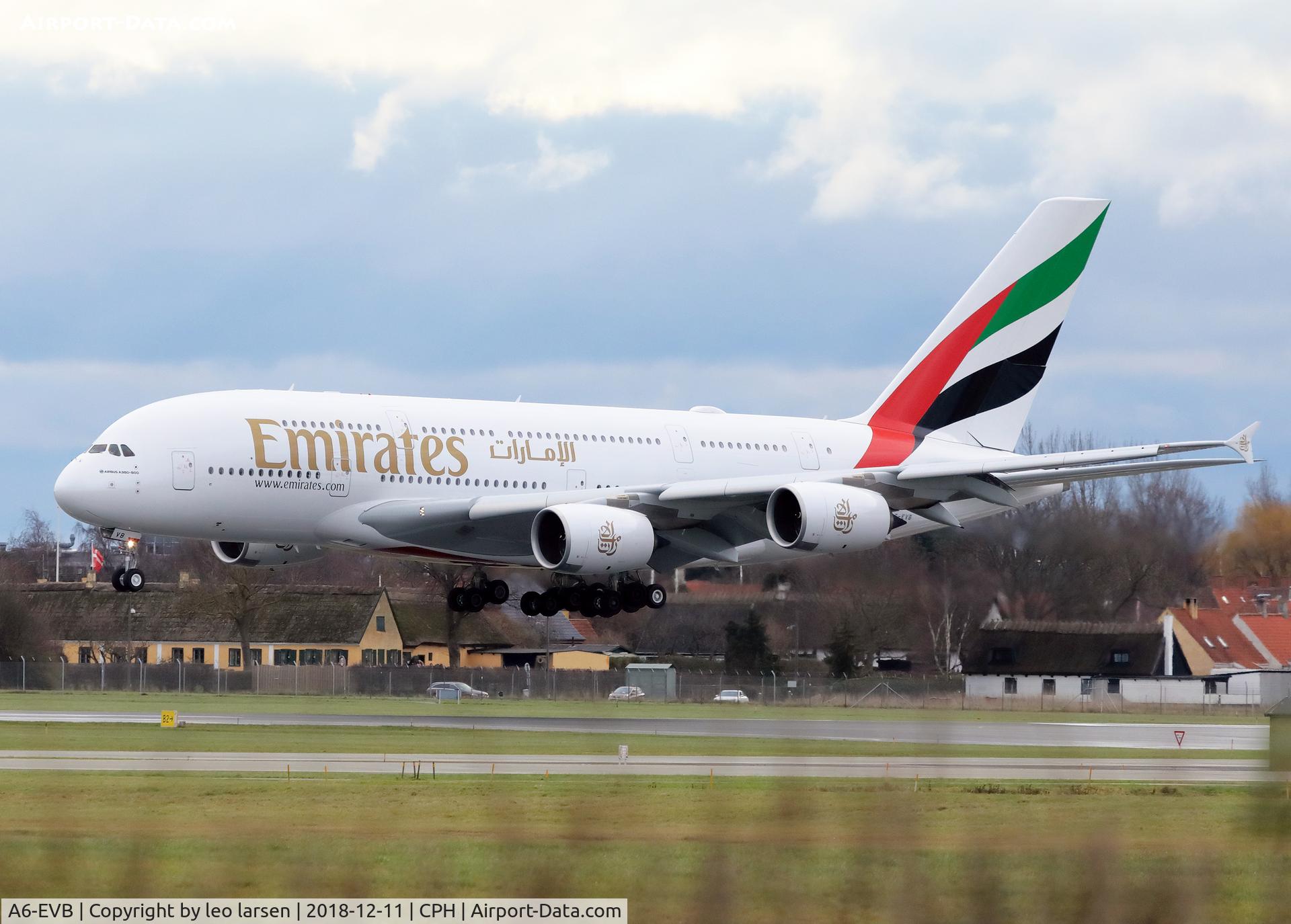 A6-EVB, 2014 Airbus A380-842 C/N 162, Copenhagen 11.12.2018