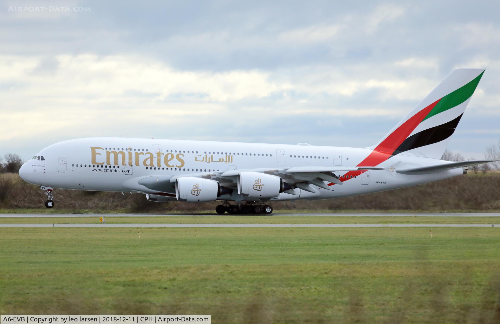 A6-EVB, 2014 Airbus A380-842 C/N 162, Copenhagen 11.12.2018