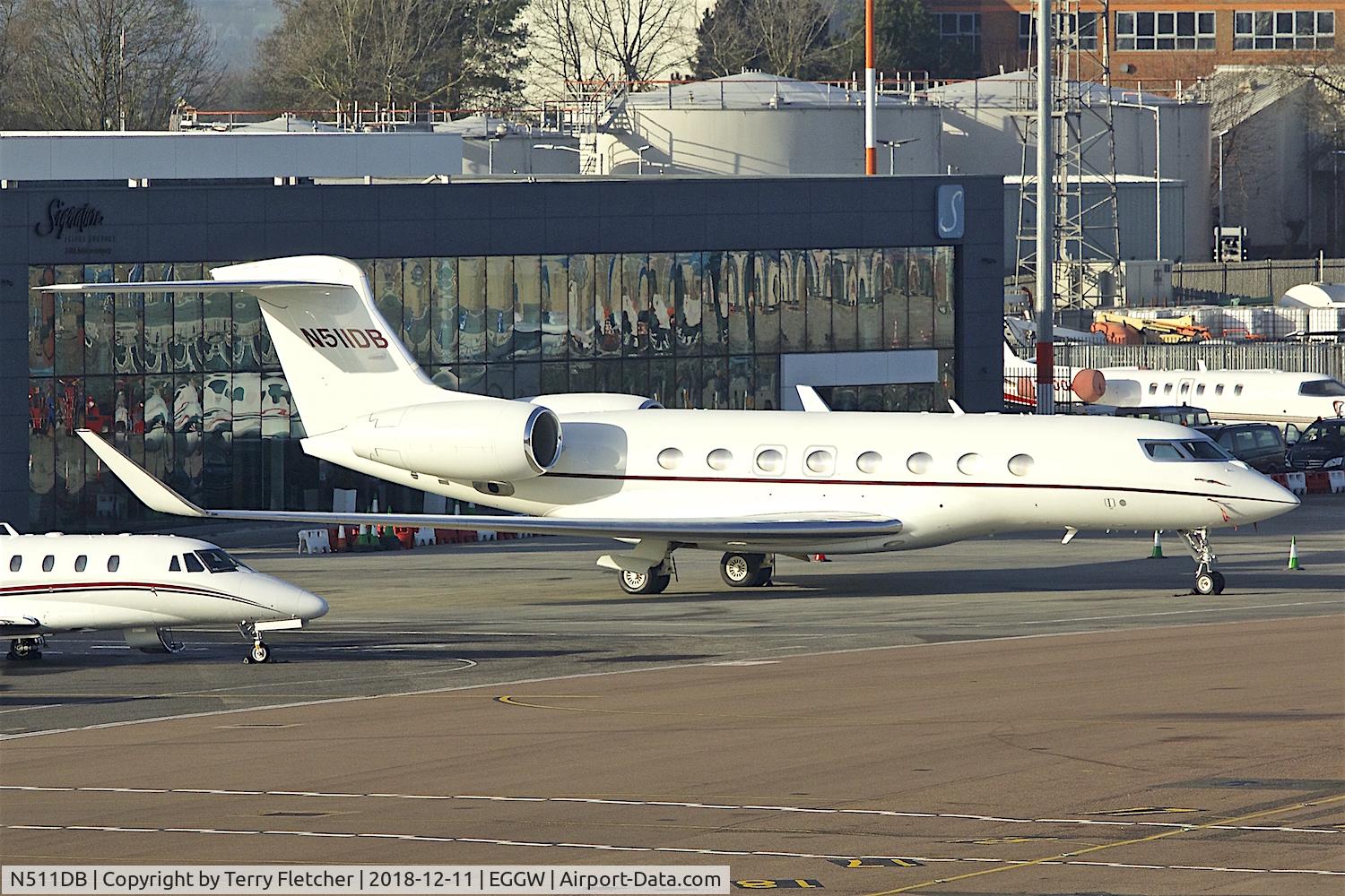 N511DB, 2013 Gulfstream Aerospace G650 (G-VI) C/N 6058, At Luton