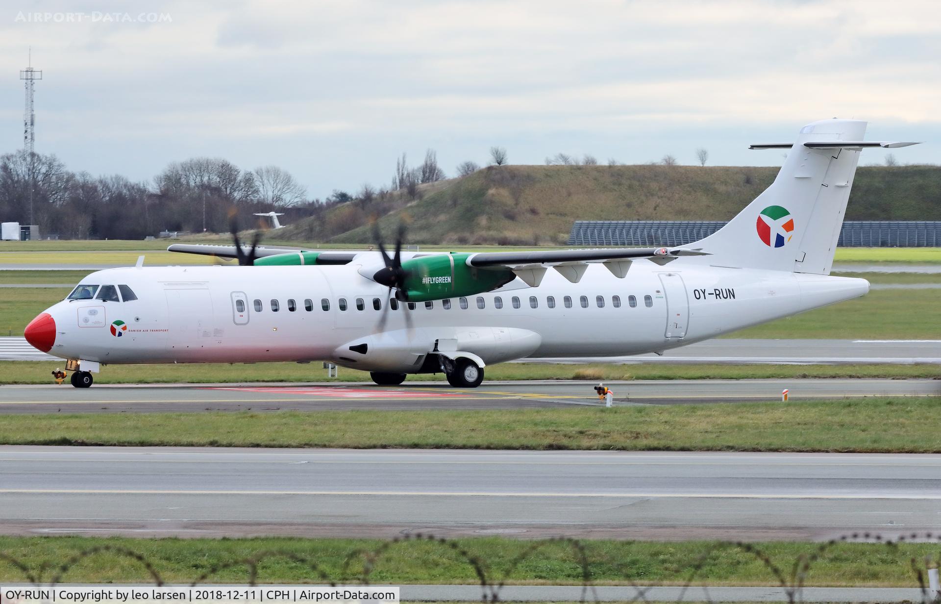 OY-RUN, 2018 ATR 72-600 (72-212A) C/N 1519, Copenhagen 11.12.2018