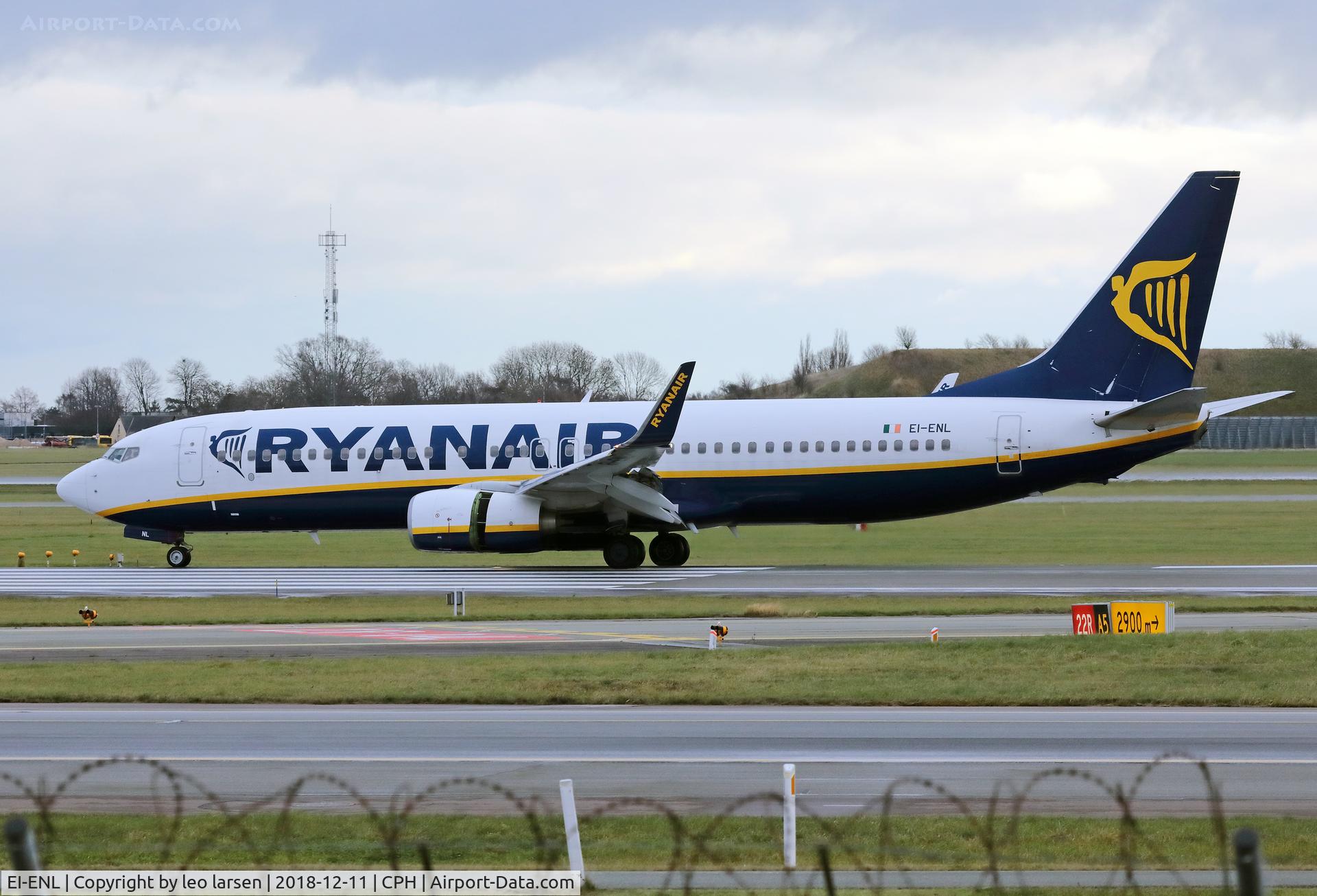 EI-ENL, 2010 Boeing 737-8AS C/N 35037, Copenhagen 11.12.2018