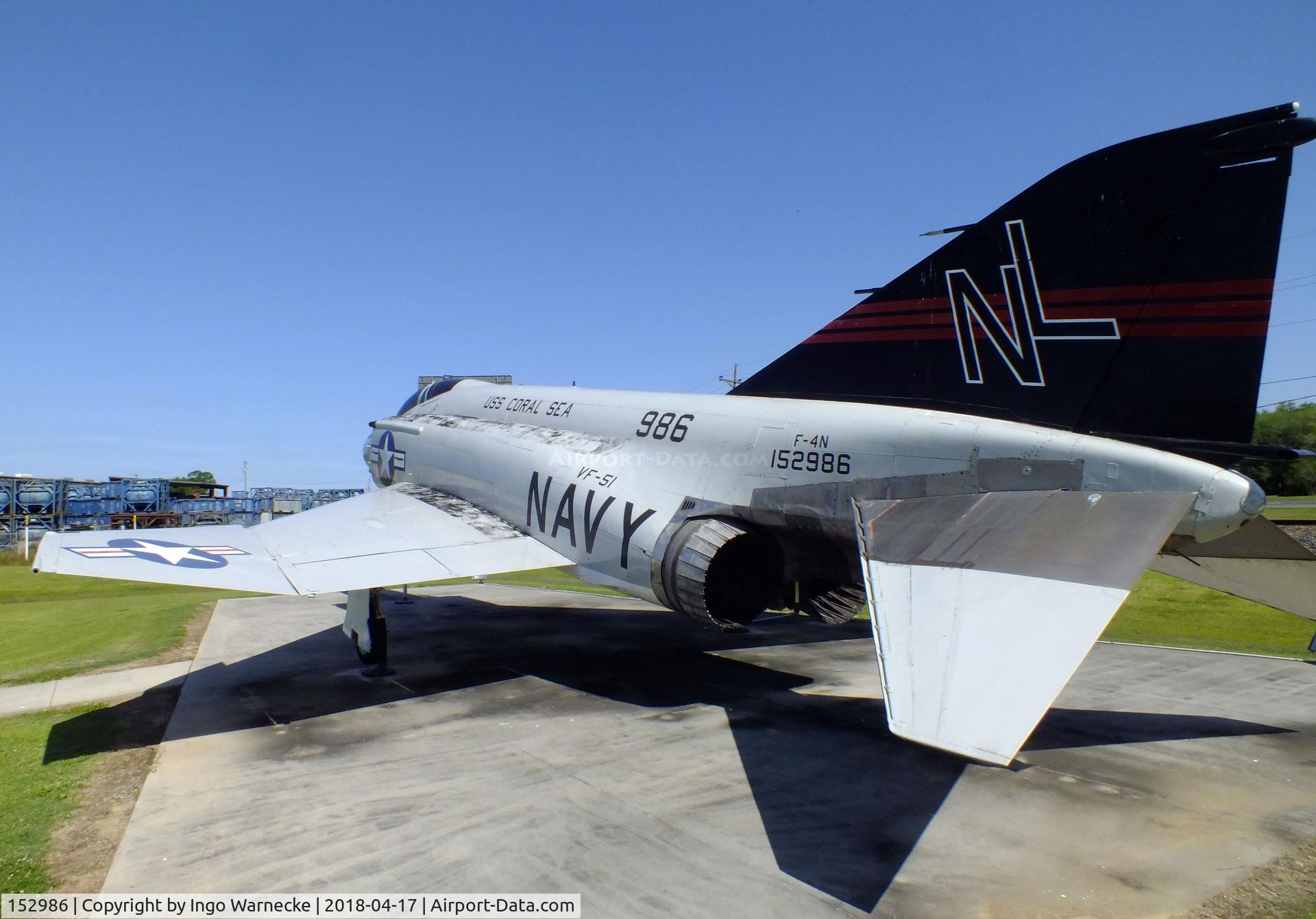 152986, McDonnell F-4N Phantom II C/N 1373, McDonnell Douglas F-4N Phantom II at the Wedell-Williams Aviation and Cypress Sawmill Museum, Patterson LA