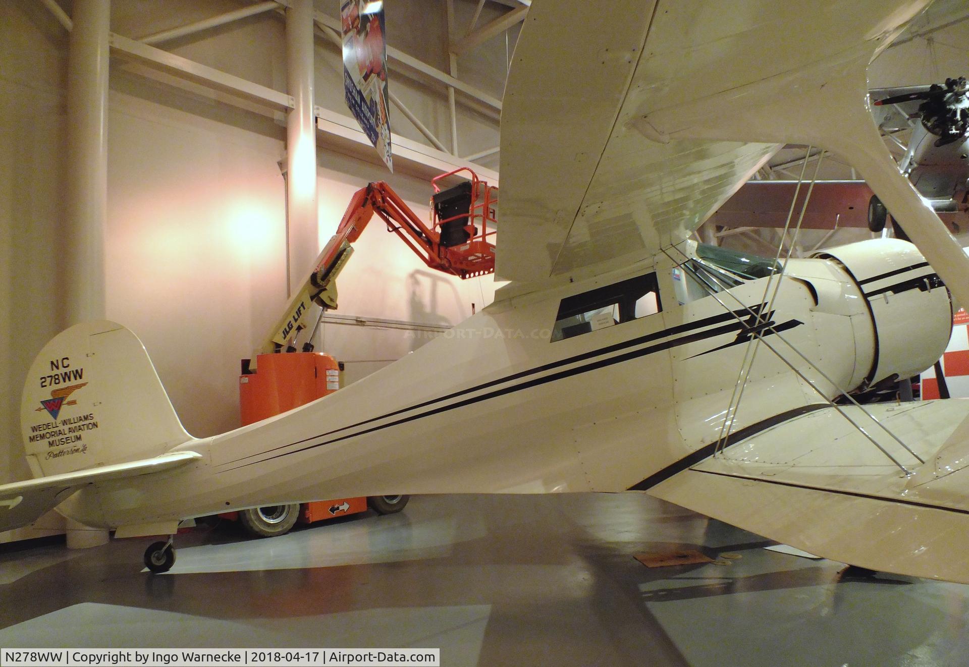 N278WW, 1939 Beech D17S Staggerwing C/N 264, Beechcraft D17S Staggerwing at the Wedell-Williams Aviation and Cypress Sawmill Museum, Patterson LA