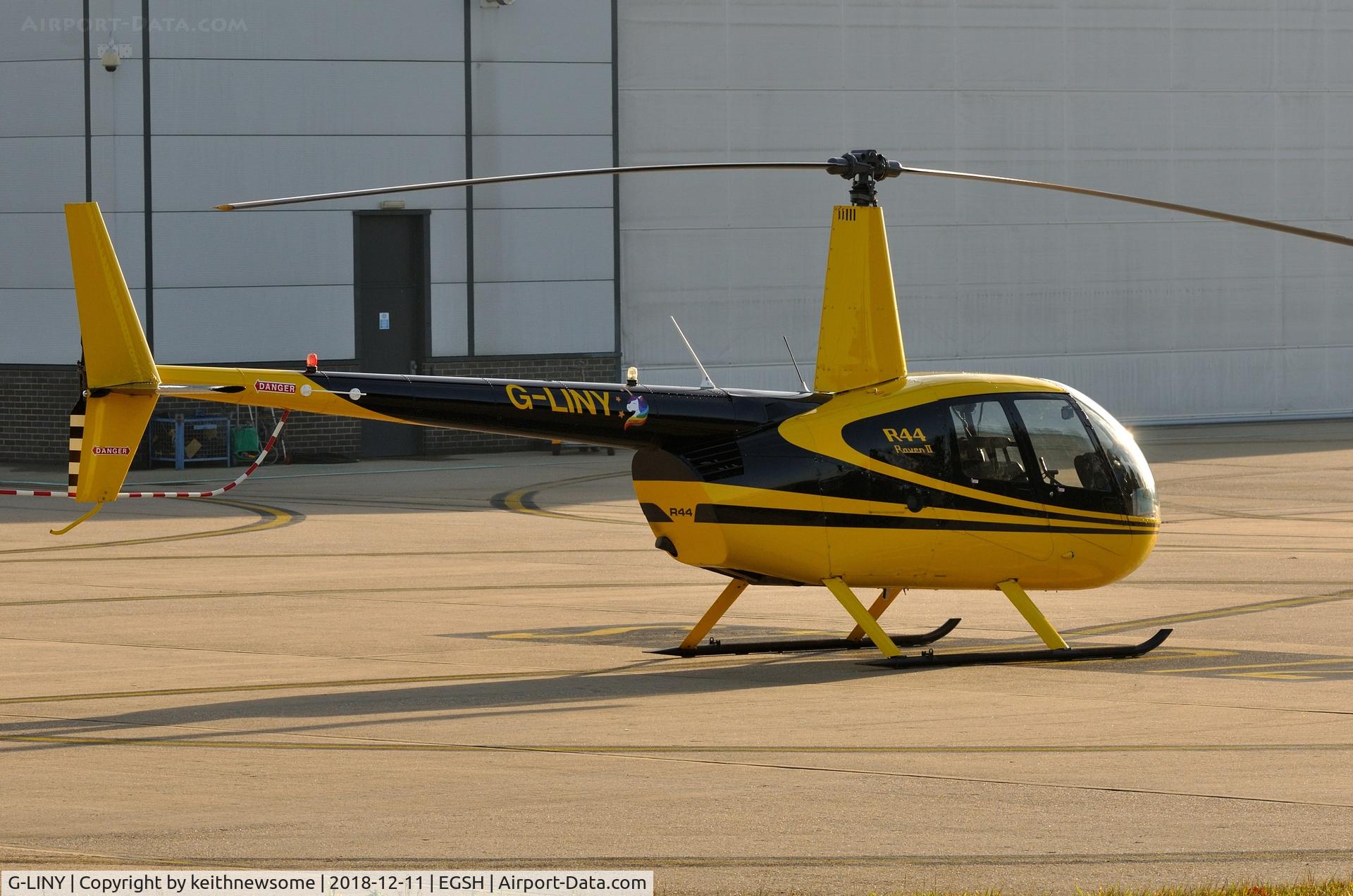G-LINY, 2008 Robinson R44 Raven II C/N 12356, Return Visitor.