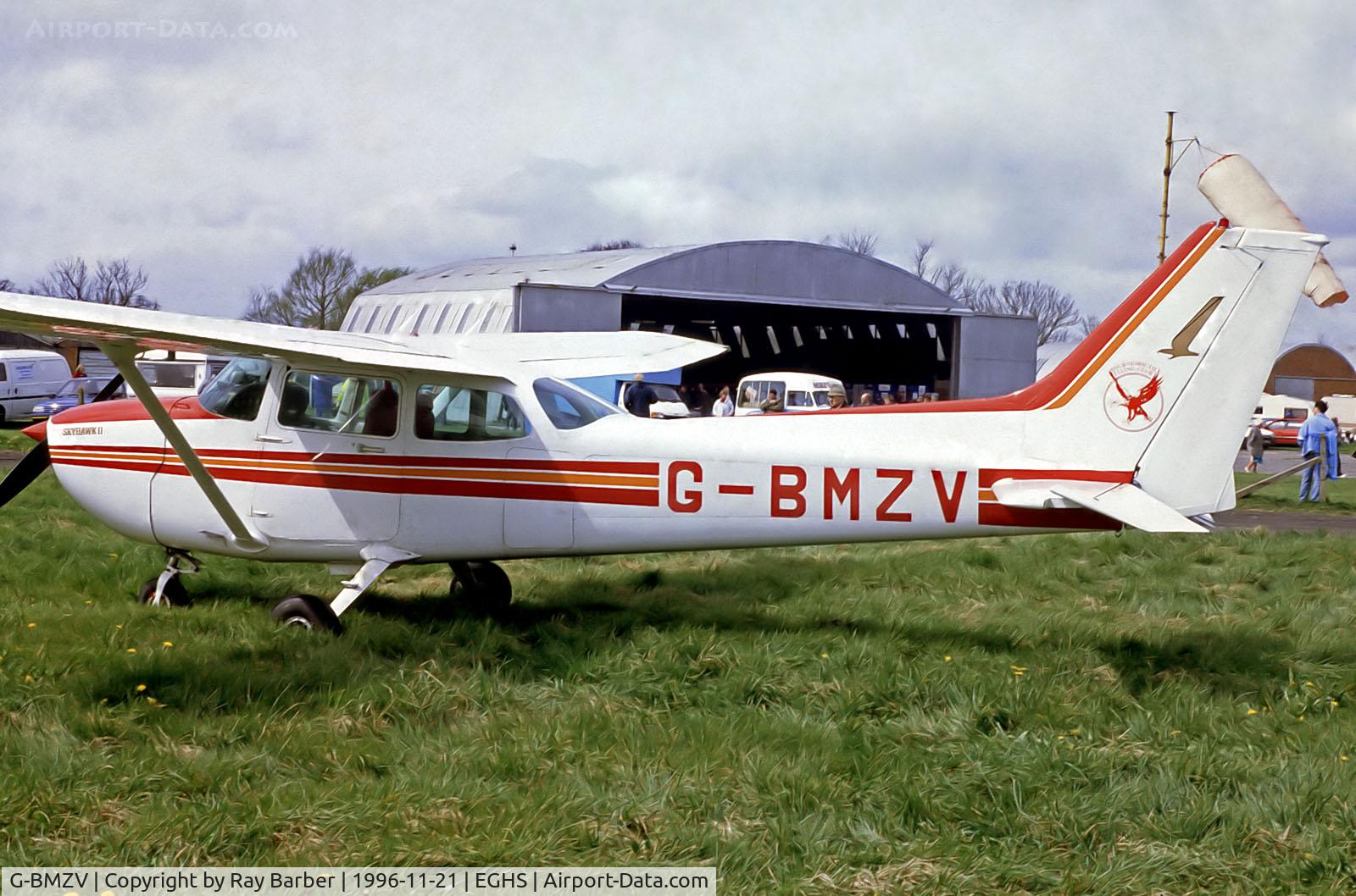 G-BMZV, 1981 Cessna 172P C/N 172-75099, G-BMZV   Cessna 172P Skyhawk [172-75099] Henstridge~G 19/04/1993. From a slide. Written off near Compton Abbas~G 21-11-1996.