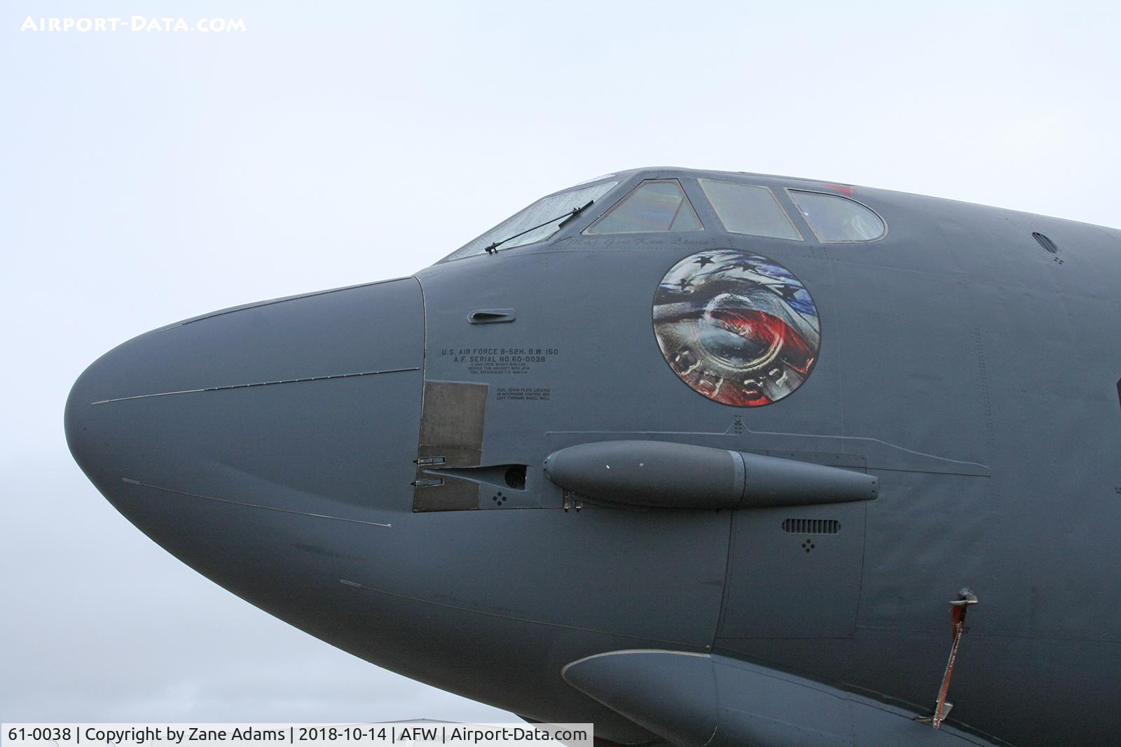 61-0038, 1961 Boeing B-52H Stratofortress C/N 464465, At the 2018 Alliance Airshow - Fort Worth, Texas