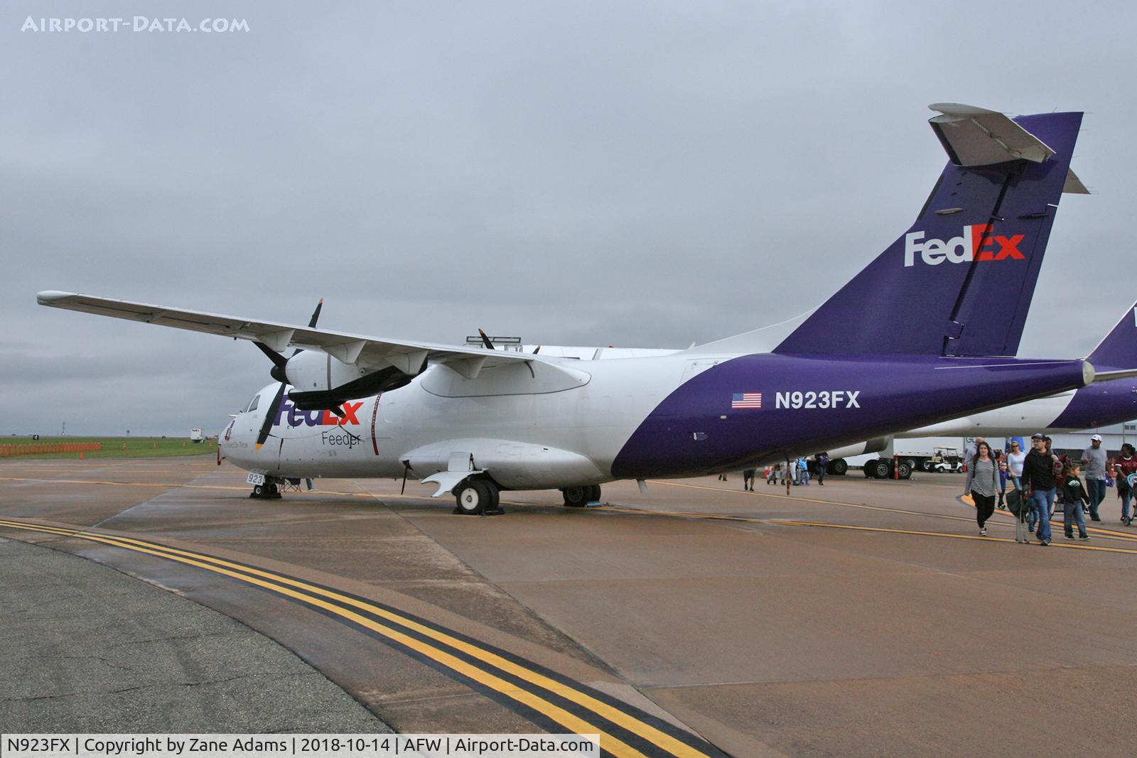 N923FX, 1989 ATR 42-300 C/N 135, At the 2018 Alliance Airshow - Fort Worth, Texas