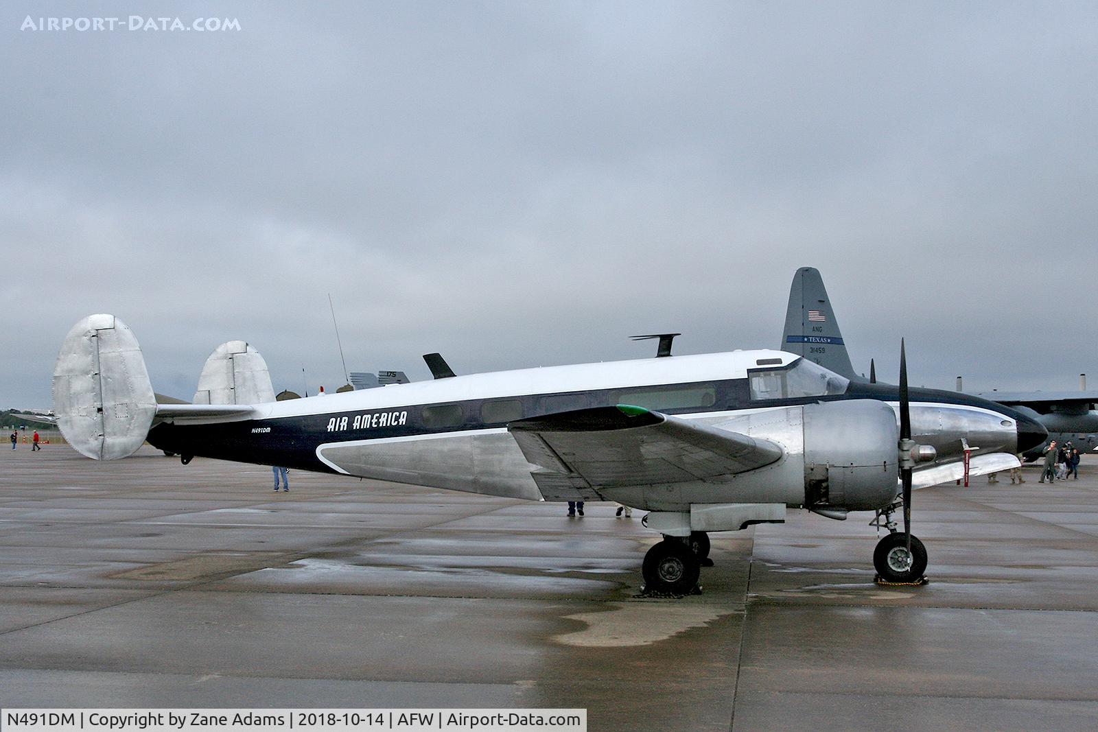 N491DM, 1952 Beech C-45H Expeditor C/N AF-573 (52-10643), At the 2018 Alliance Airshow - Fort Worth, Texas