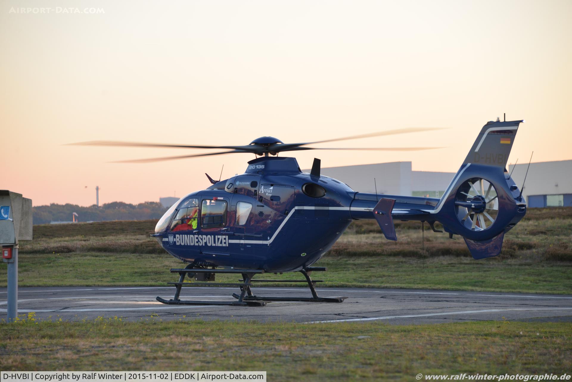 D-HVBI, 2002 Eurocopter EC-135T-2 C/N 0177, Eurocopter EC-135T1 T2 - BPO Bundespolizei - 0177 - D-HVBI - 02.11.2015 - CGN