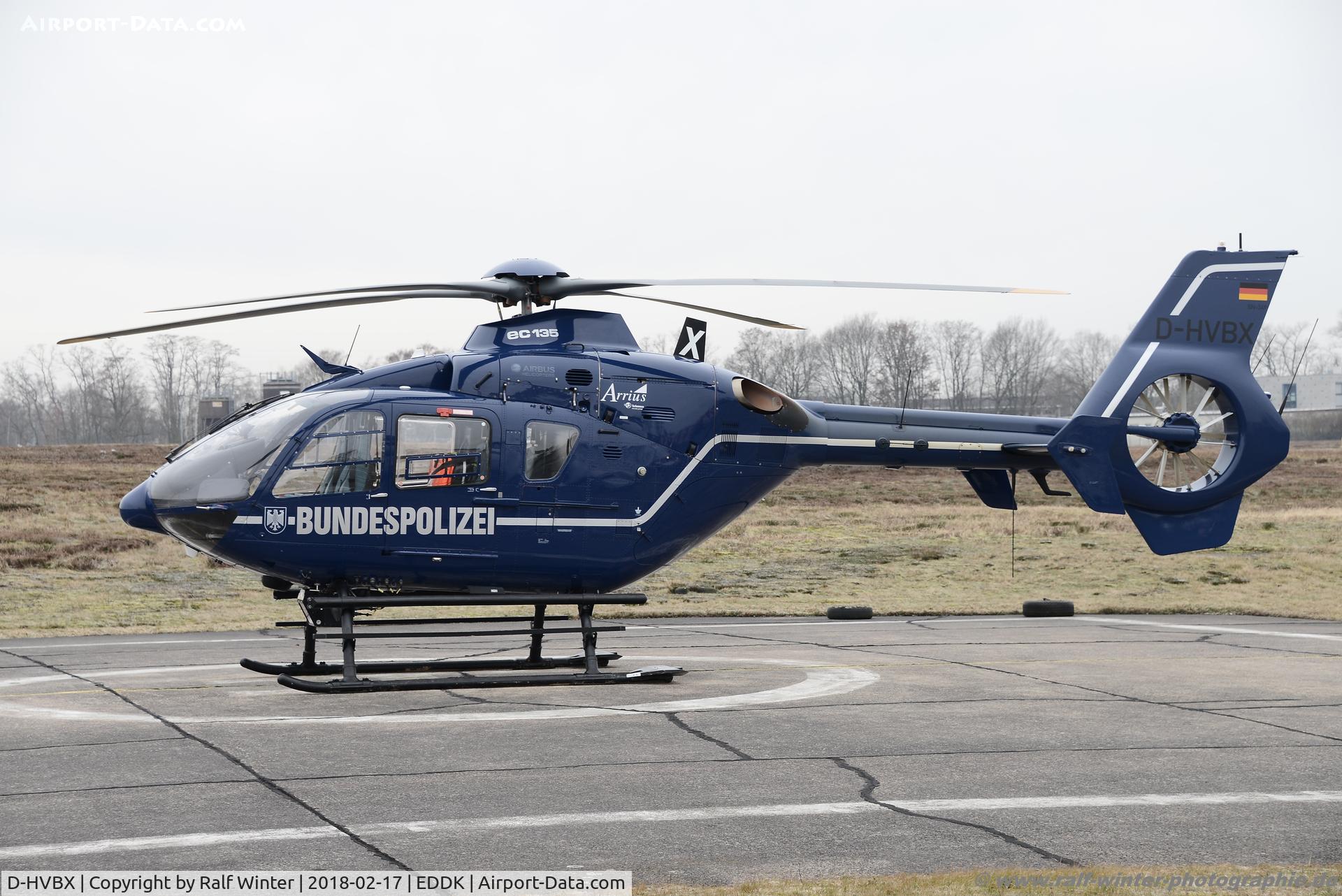 D-HVBX, 2004 Eurocopter EC-135T-2 C/N 0349, Eurocopter EC-135T2 - BPO Bundespolizei - 0349 - D-HVBX - 17.02.2018 - CGN