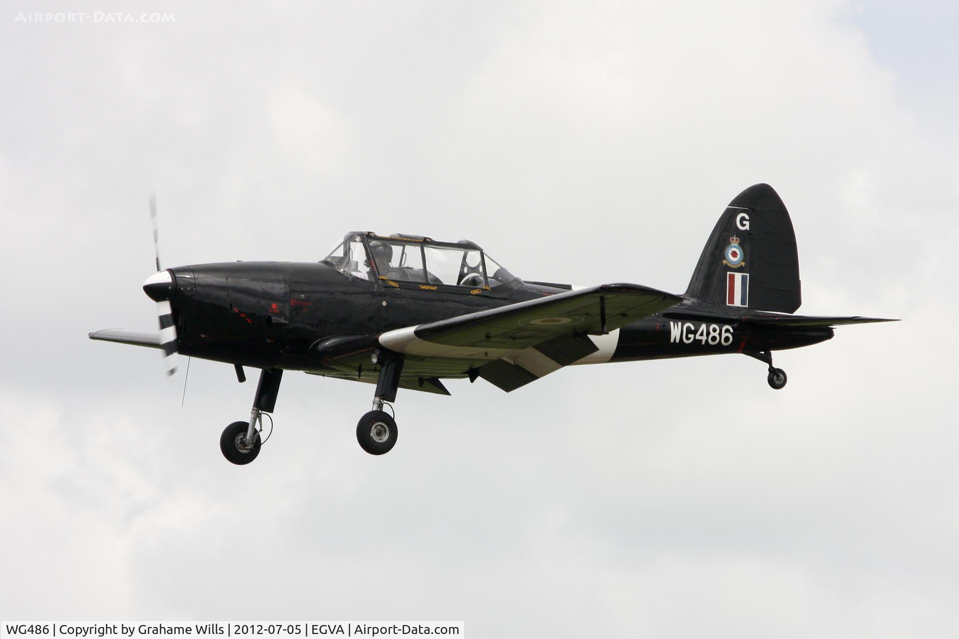 WG486, 1952 De Havilland DHC-1 Chipmunk T.10 C/N C1/0536-DHB.f421, De Havilland Canada DHC-1 Chipmunk T10 WG486/G Battle of Britain Memorial Flt RAF, Fairford 5/7/12