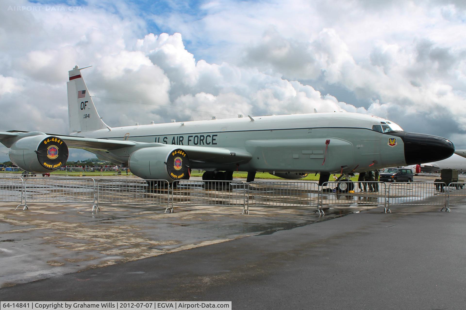 64-14841, 1964 Boeing RC-135V Rivet Joint C/N 18781, Boeing RC-135V Rivet Joint 64-14841/OF 38 RS 55 Wing USAF, Fairford 7/7/12