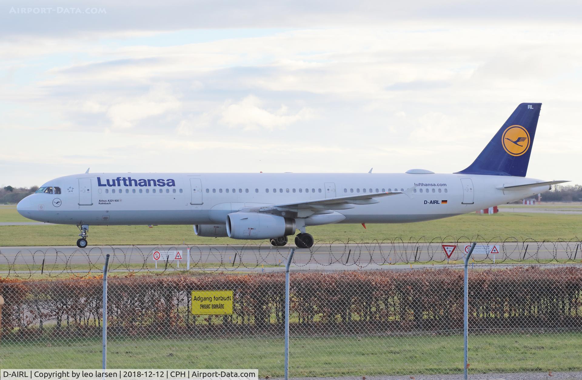 D-AIRL, 1994 Airbus A321-131 C/N 505, Copenhagen 12.12.2018