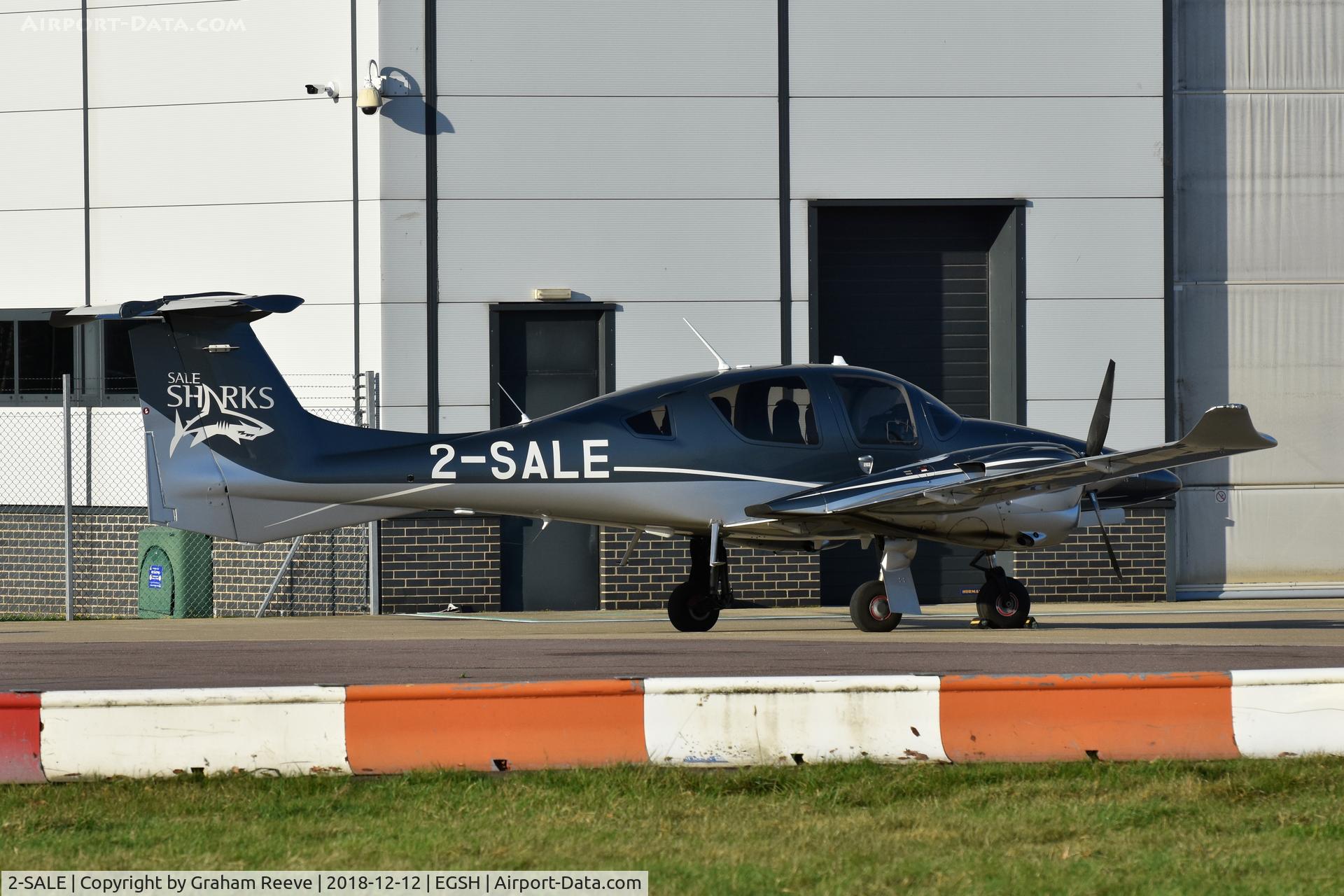2-SALE, 2017 Diamond DA-62 C/N 62.069, Parked at Norwich.