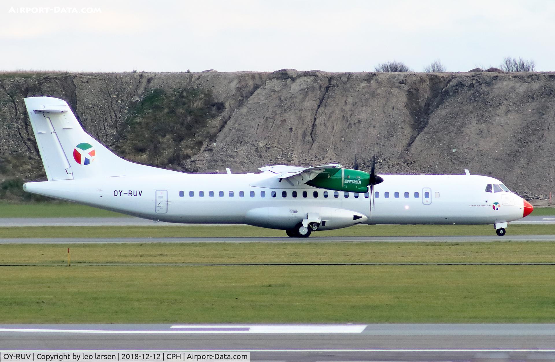 OY-RUV, 2018 ATR 72-600 C/N 1527, Copenhagen 12.12.2018