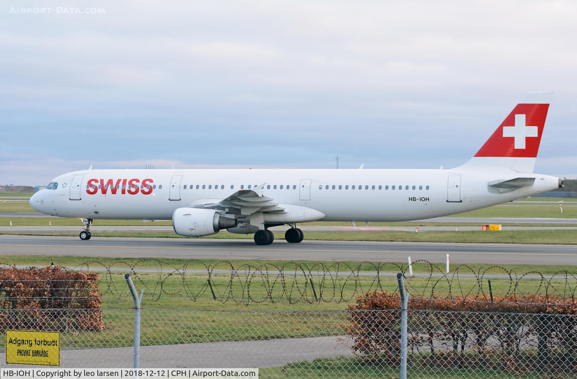 HB-IOH, 1997 Airbus A321-111 C/N 664, Copenhagen 12.12.2018