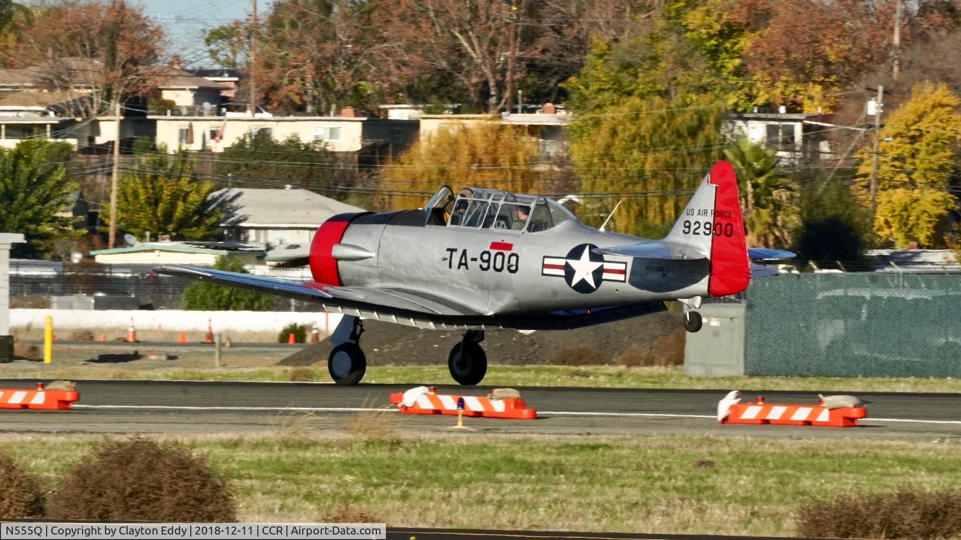 N555Q, 1957 North American AT-6G Texan C/N 197-042, Buchanan Field Concord California 2018.