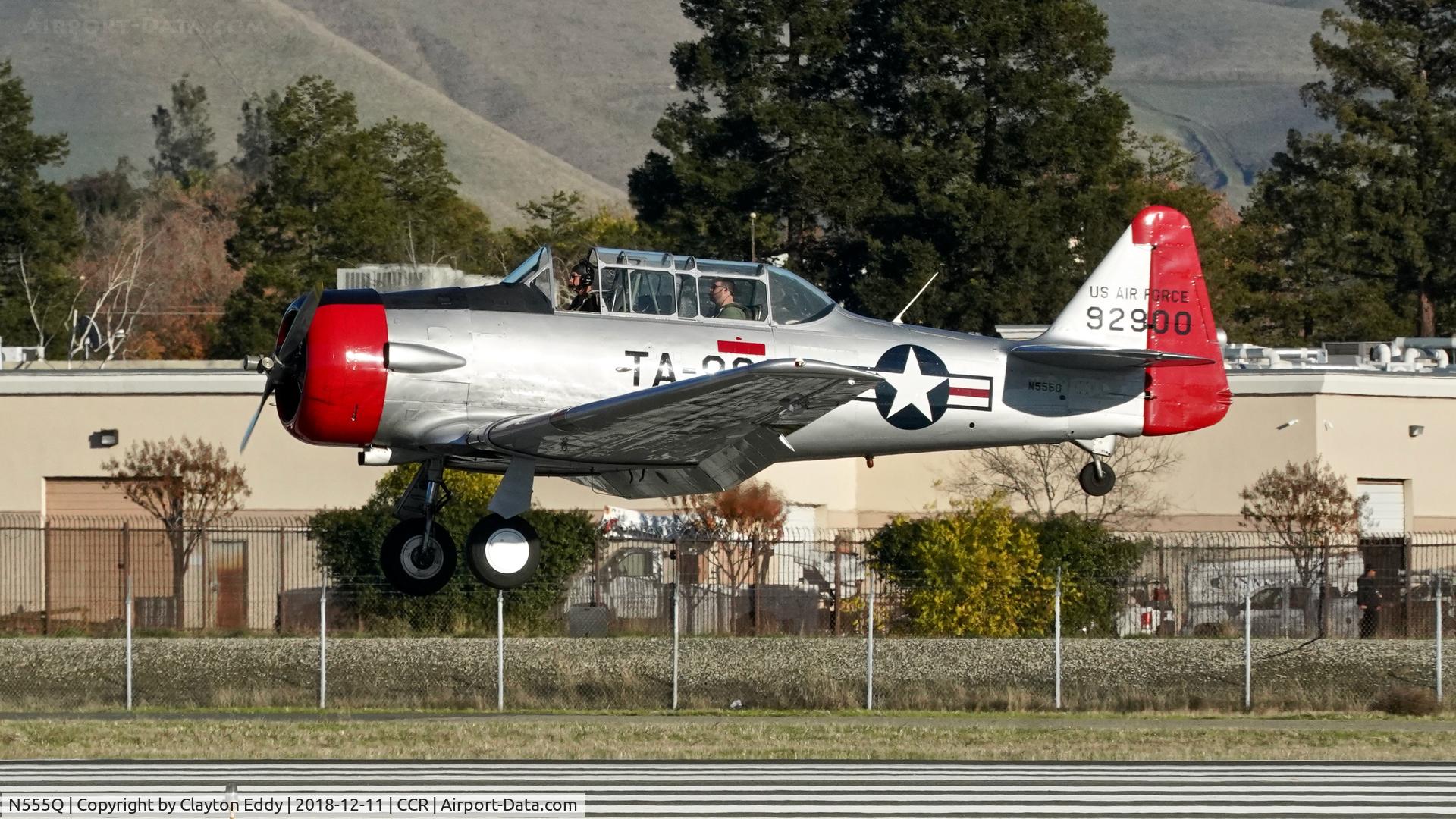 N555Q, 1957 North American AT-6G Texan C/N 197-042, Buchanan Field Concord California 2018.