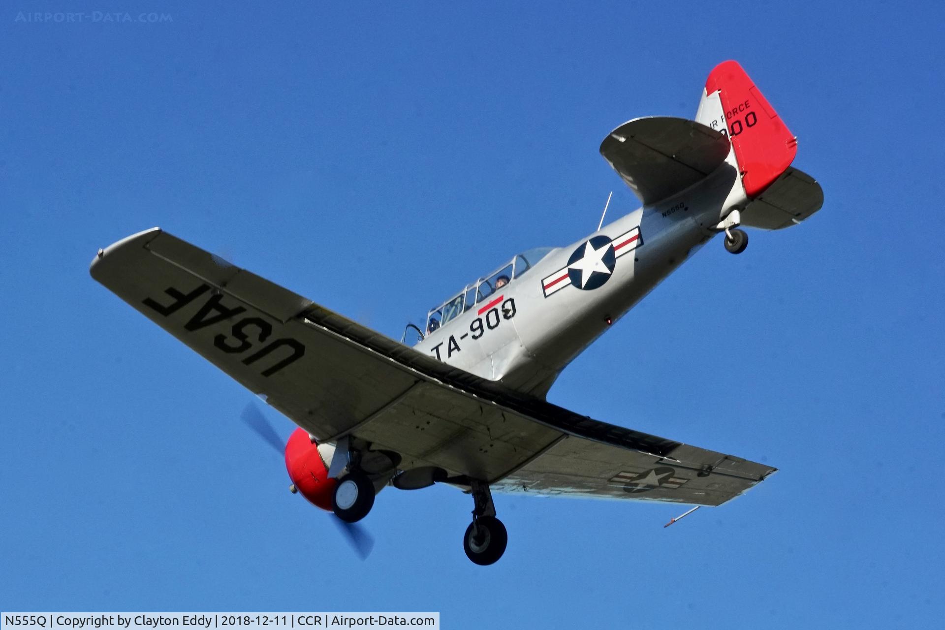 N555Q, 1957 North American AT-6G Texan C/N 197-042, Buchanan Field Concord California 2018.