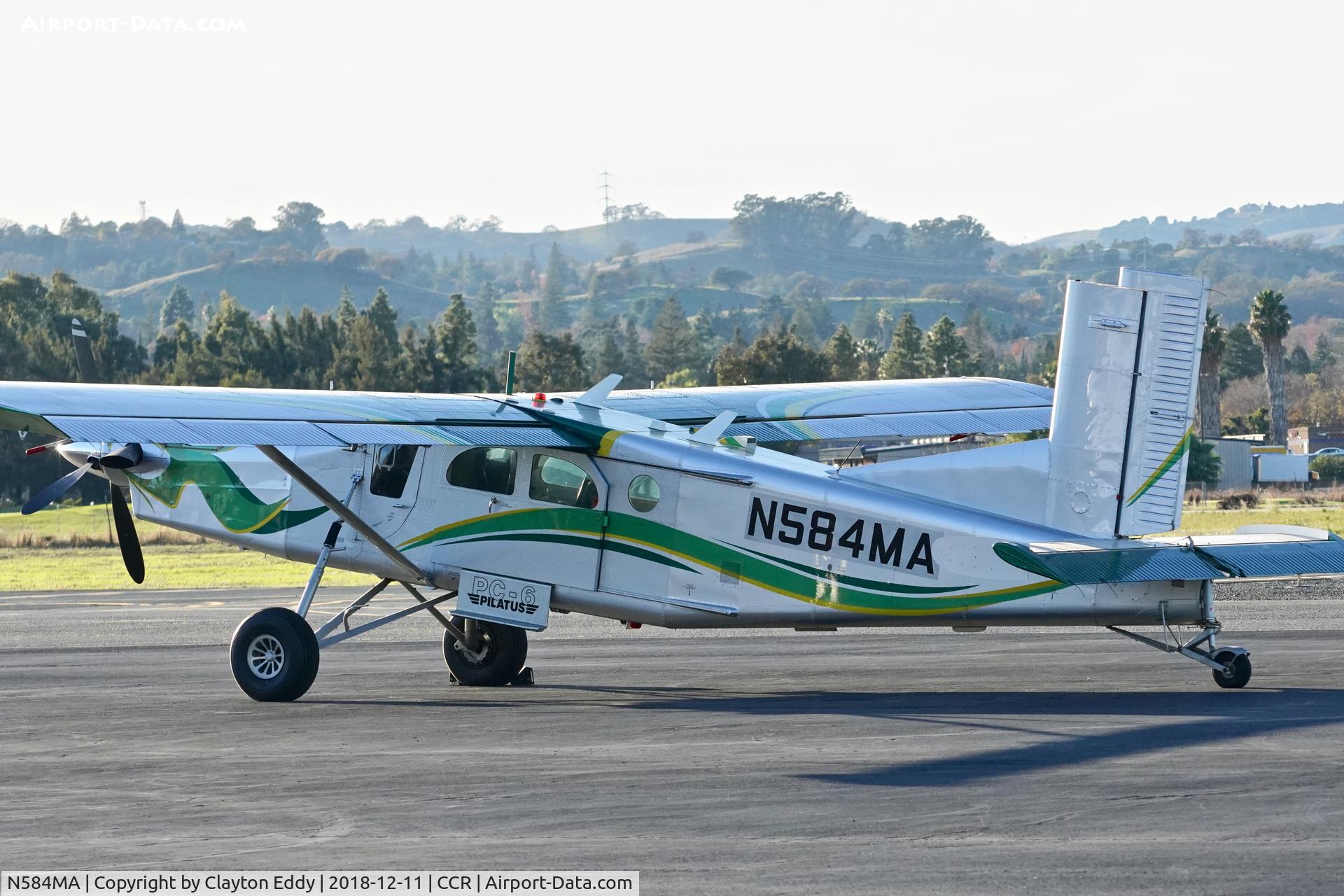 N584MA, 2011 Pilatus PC-6/B2-H4 C/N 978, Buchanan Field Concord California 2018.