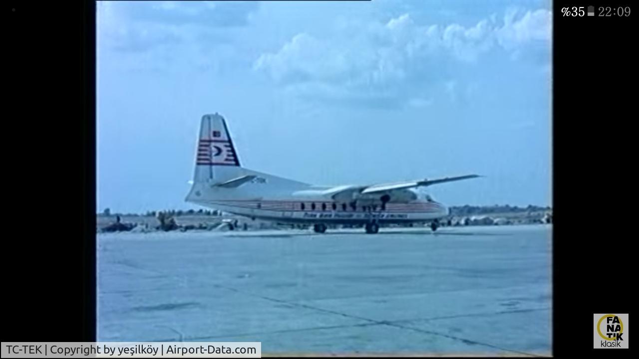 TC-TEK, 1961 Fokker F.27-100 Friendship C/N 10183, ye?ilköy