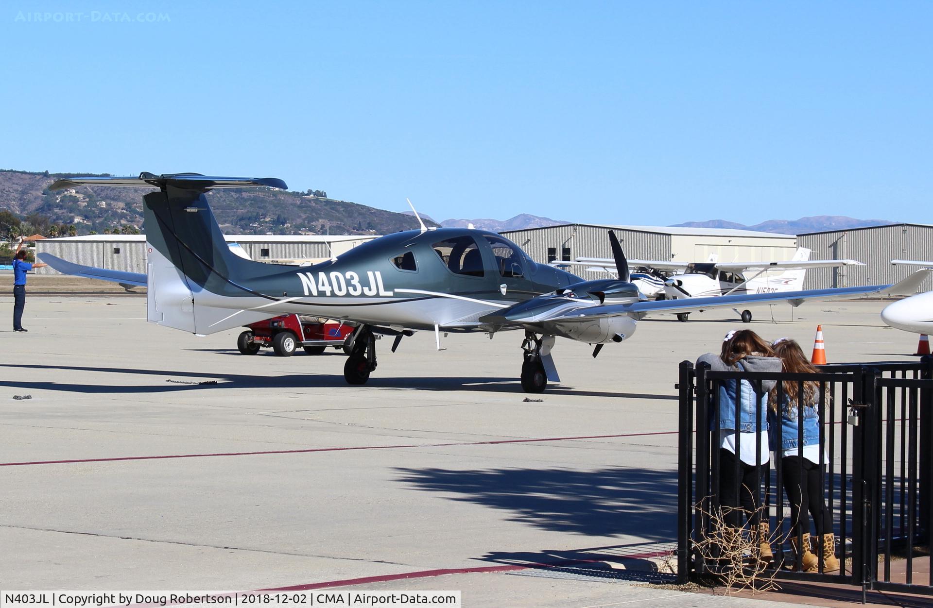 N403JL, 2018 Diamond DA-62 C/N 62.099, Diamond Aircraft Inds. GMBH DA62, 2 Unknown engines on FAA Registry, (the DA62 is a twin diesel-engined), on Transient Ramp