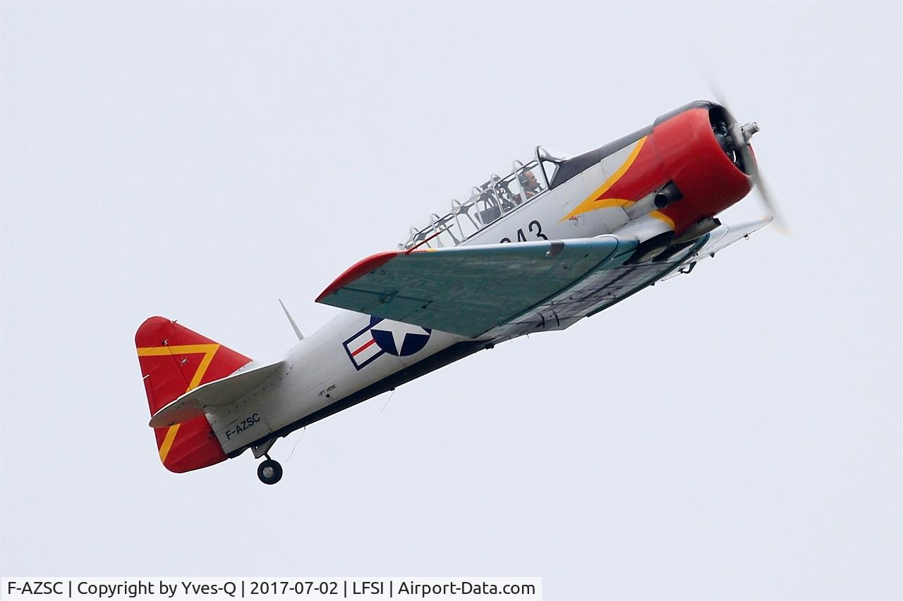 F-AZSC, North American AT-6D Texan C/N 88-15943 (41-34672), North American AT-6D Texan, On display, St Dizier-Robinson Air Base 113 (LFSI) Open day 2017