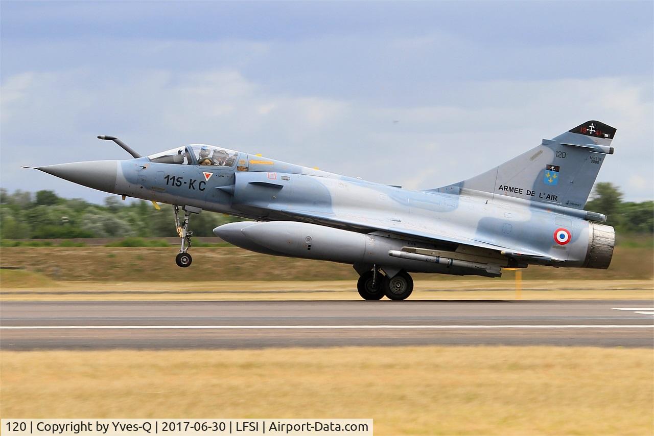 120, Dassault Mirage 2000C C/N 396, Dassault Mirage 2000 C, Landing rwy 29, St Dizier-Robinson Air Base 113 (LFSI) Open day 2017