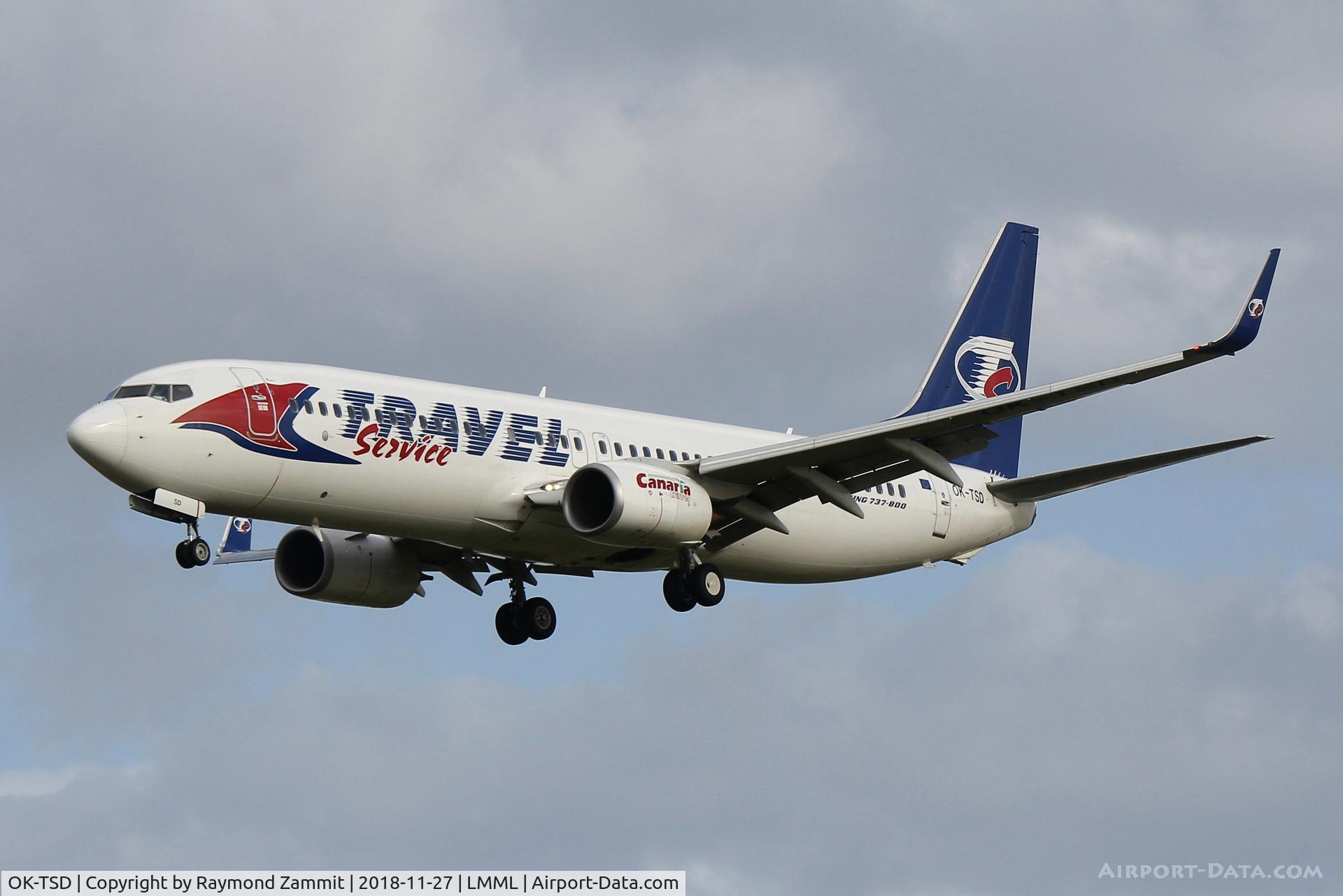OK-TSD, 2014 Boeing 737-8Q8 C/N 41795, B737-800 OK-TSD Travel Services