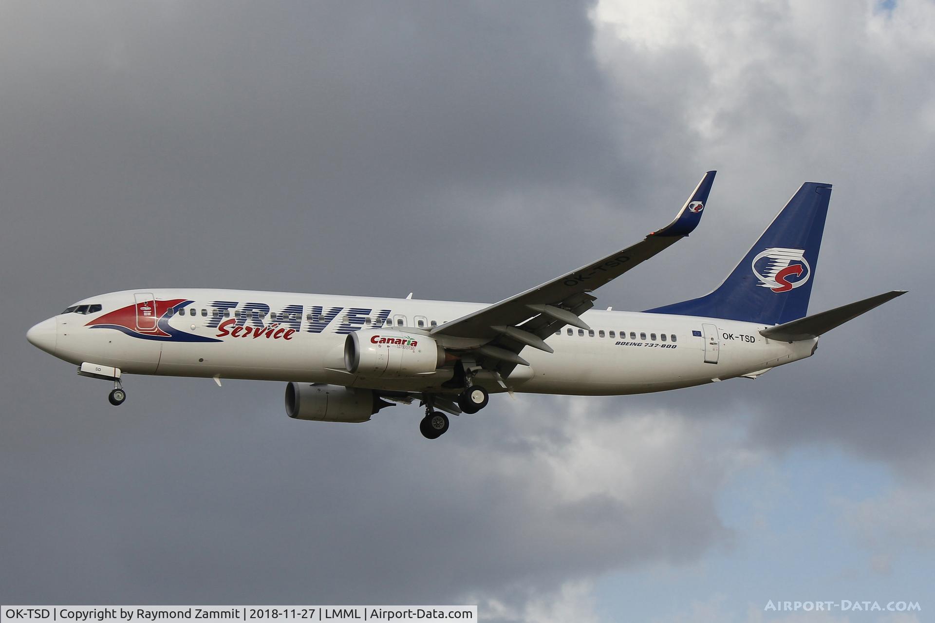 OK-TSD, 2014 Boeing 737-8Q8 C/N 41795, B737-800 OK-TSD Travel Services