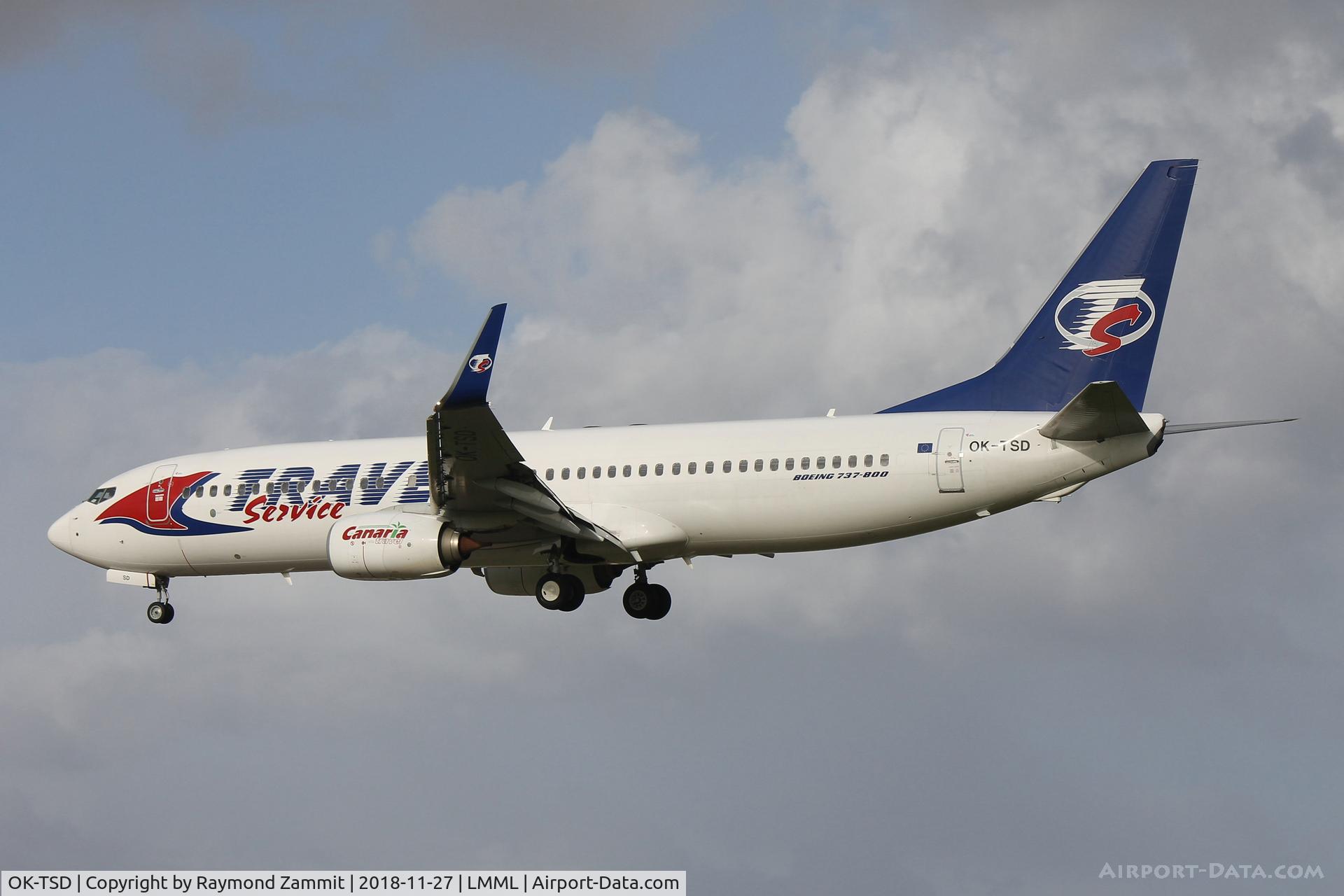OK-TSD, 2014 Boeing 737-8Q8 C/N 41795, B737-800 OK-TSD Travel Services