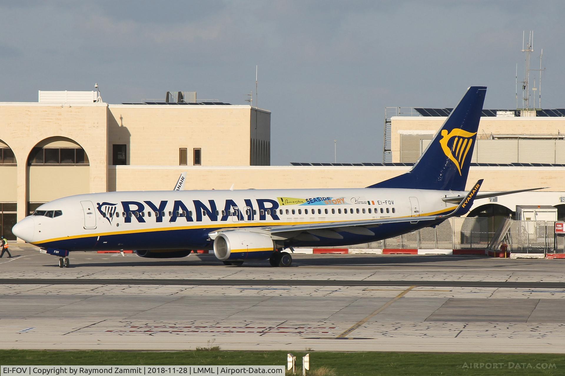 EI-FOV, 2016 Boeing 737-8AS C/N 44725, B737-800 EI-FOV Ryanair