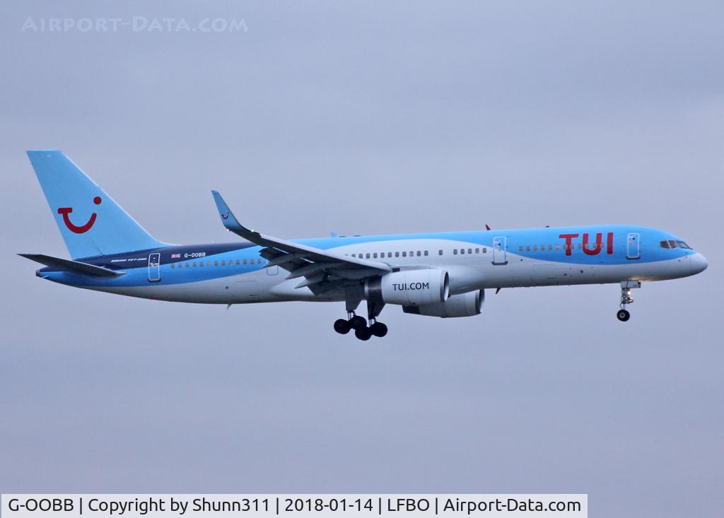 G-OOBB, 2000 Boeing 757-26N C/N 32447, Landing rwy 32L