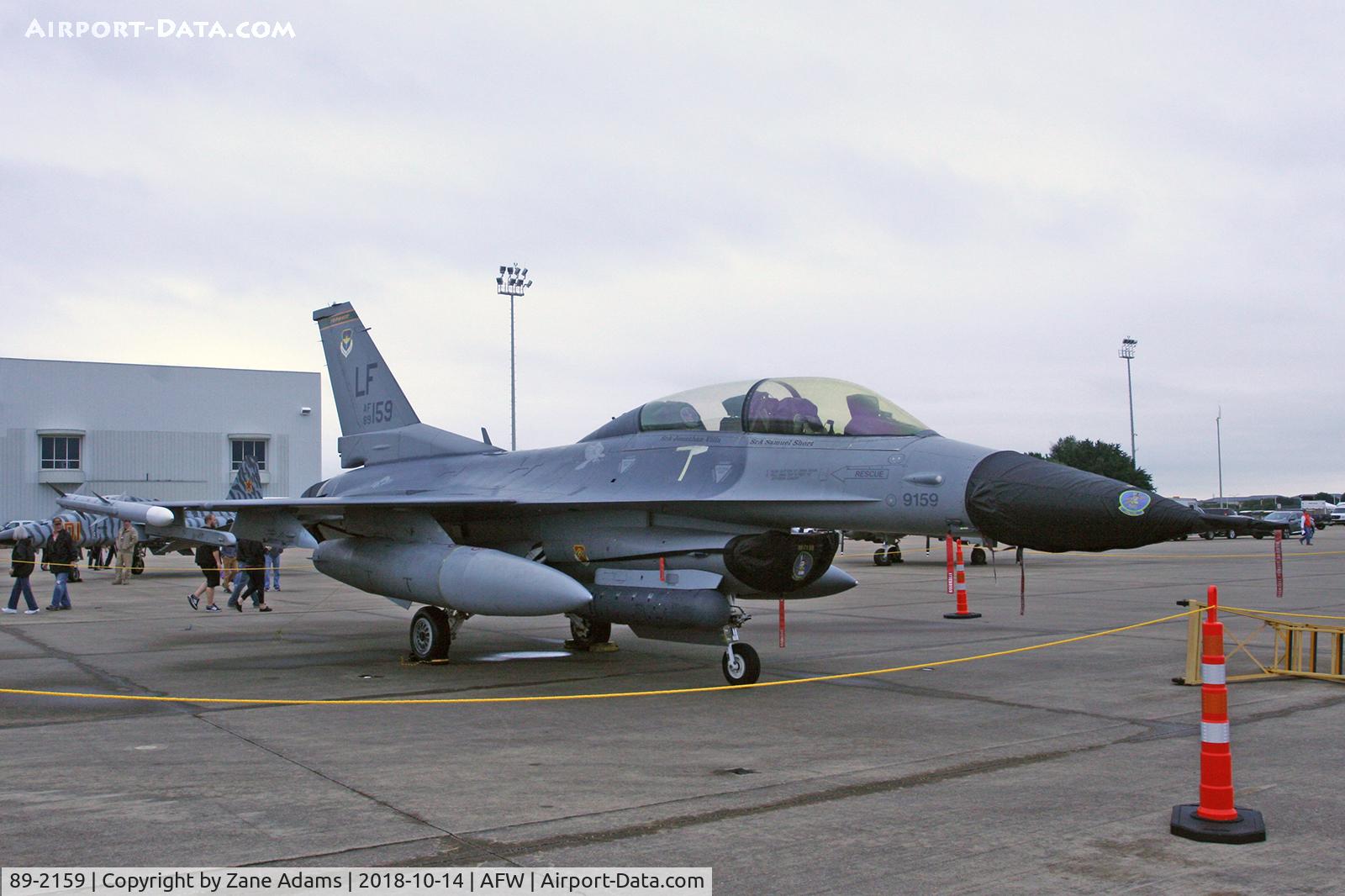 89-2159, 1989 General Dynamics F-16D C/N 1D-30, At the 2018 Alliance Airshow - Fort Worth, TX
