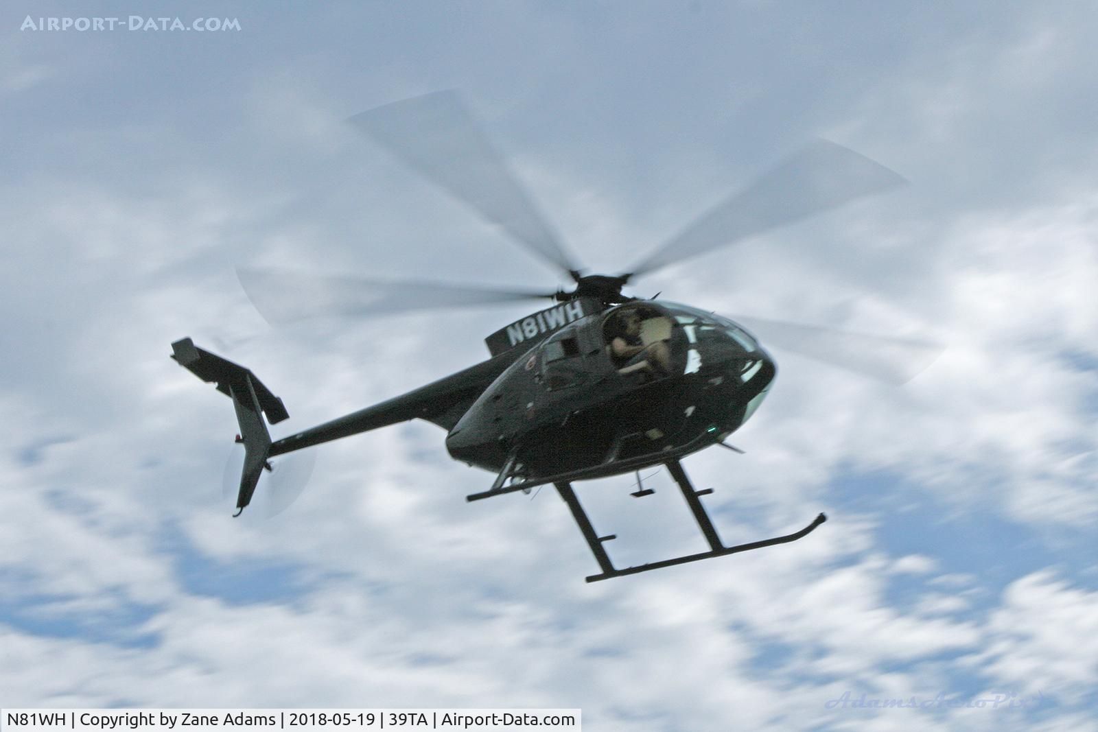N81WH, 2000 MD Helicopters 369E C/N 0547E, At the 2018 Flying Tigers Fly-in
