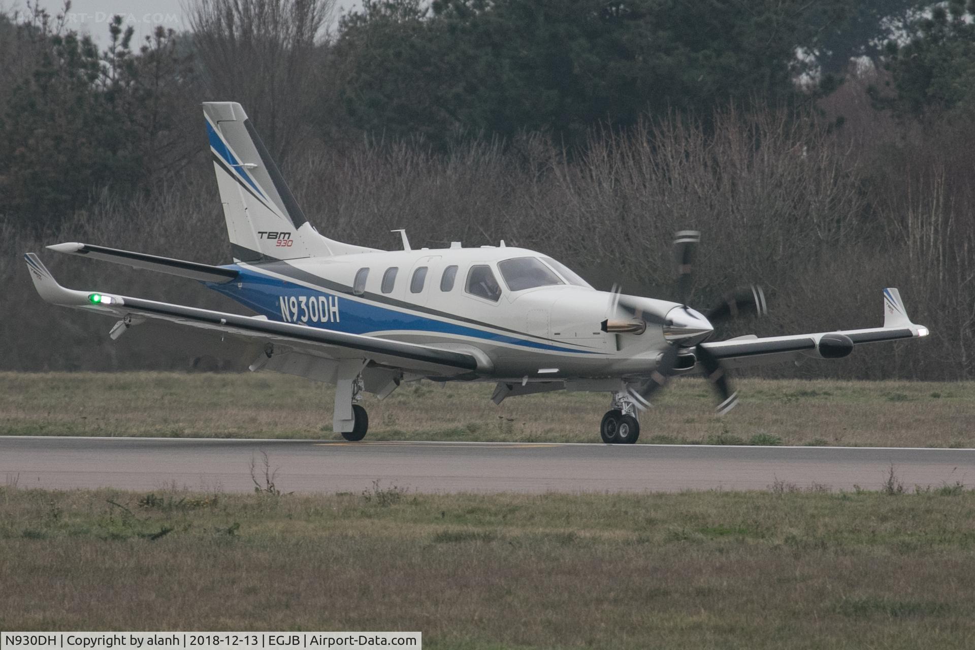 N930DH, 2018 Daher TBM-930 C/N 1257, Rolling out after arrival at Guernsey