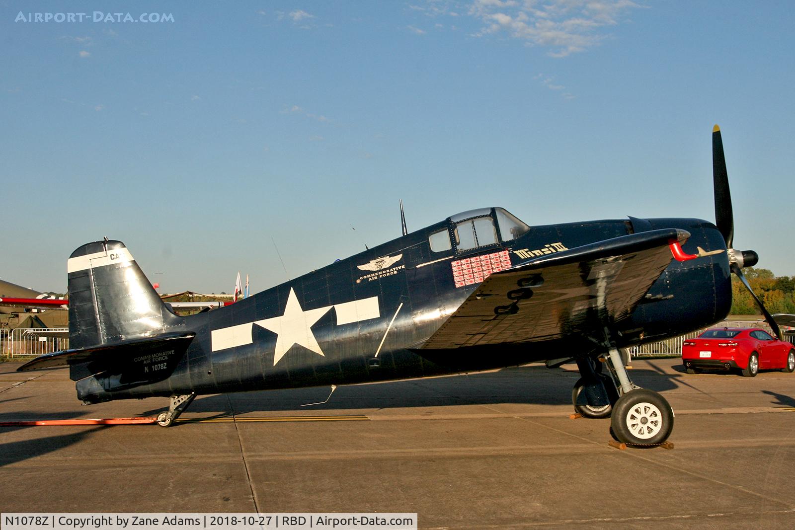 N1078Z, 1963 Grumman F6F-5 Hellcat C/N 27354801-66, At the 2018 Wings Over Dallas Airshow