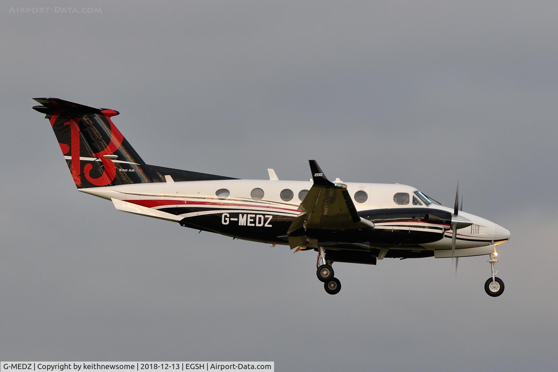 G-MEDZ, 1994 Beech B200 King Air C/N BB-1478, Conducting one touch and go.