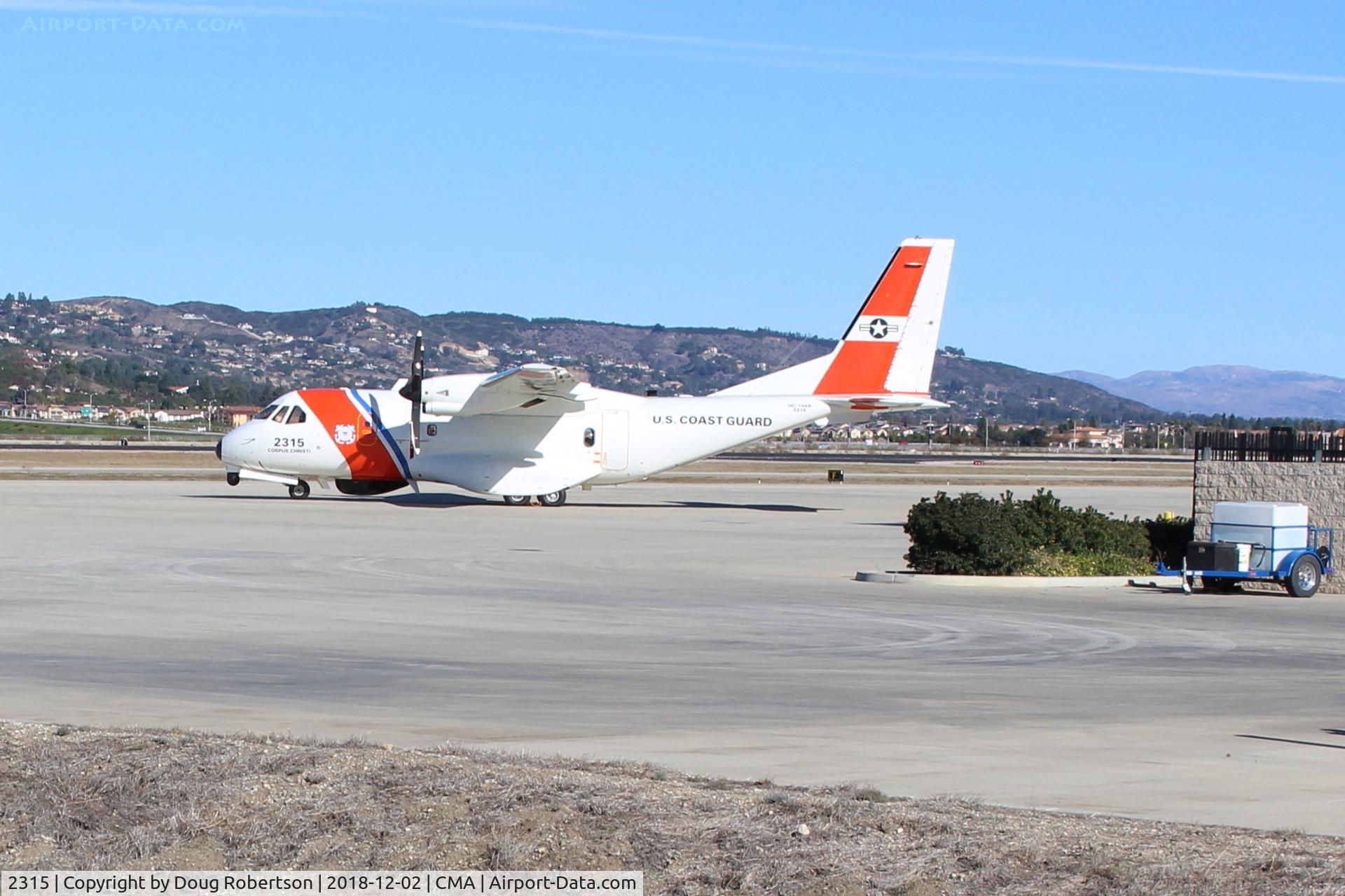 2315, 2013 Airtech HC-144A Ocean Sentry (CN-235M-300) C/N C207, US COAST GUARD 2315, EADS North America HC-144A OCEAN SENTRY, two GE CT7 Turboprops, 1,870 sHp each. On SUN AIR Ramp