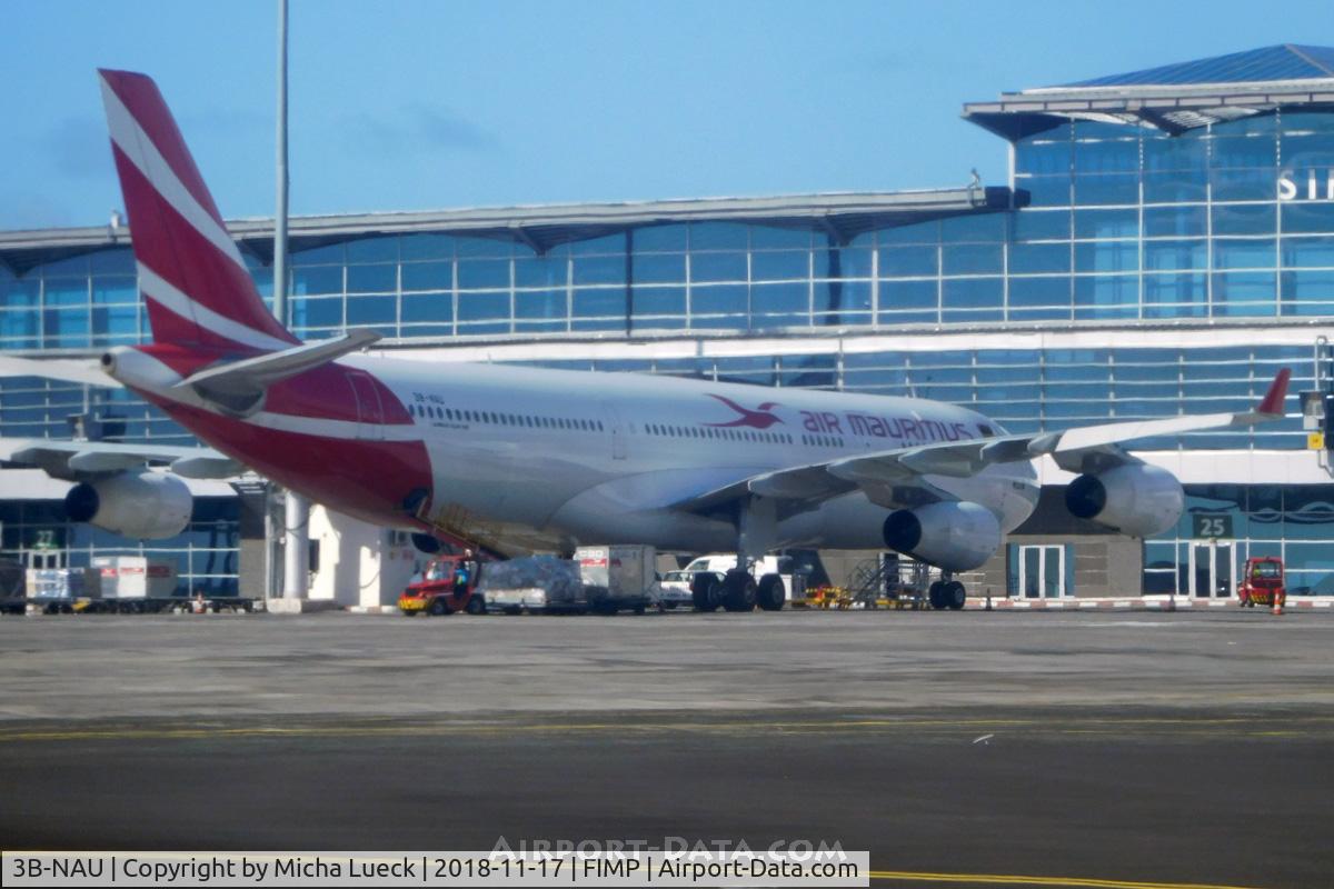 3B-NAU, 1994 Airbus A340-312 C/N 076, At Mauritius