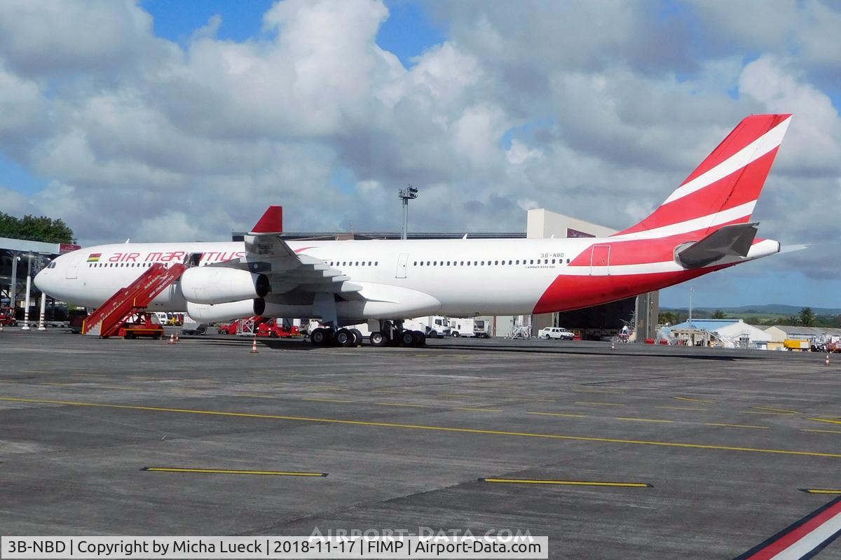 3B-NBD, 1997 Airbus A340-313 C/N 194, At Mauritius