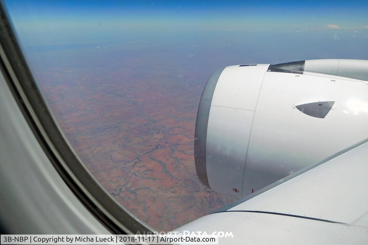 3B-NBP, 2017 Airbus A350-941 C/N 145, Crossing Madagascar - looks like Australia's Outback... (MRU-JNB)