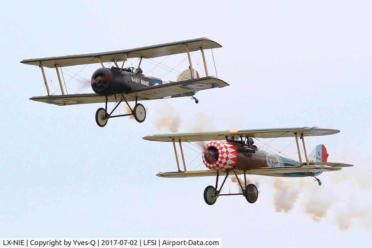 LX-NIE, 2011 Nieuport 28 C.1 Replica C/N 100, Nieuport 28 C.1 Replica, On display, St Dizier-Robinson Air Base 113 (LFSI) Open day 2017